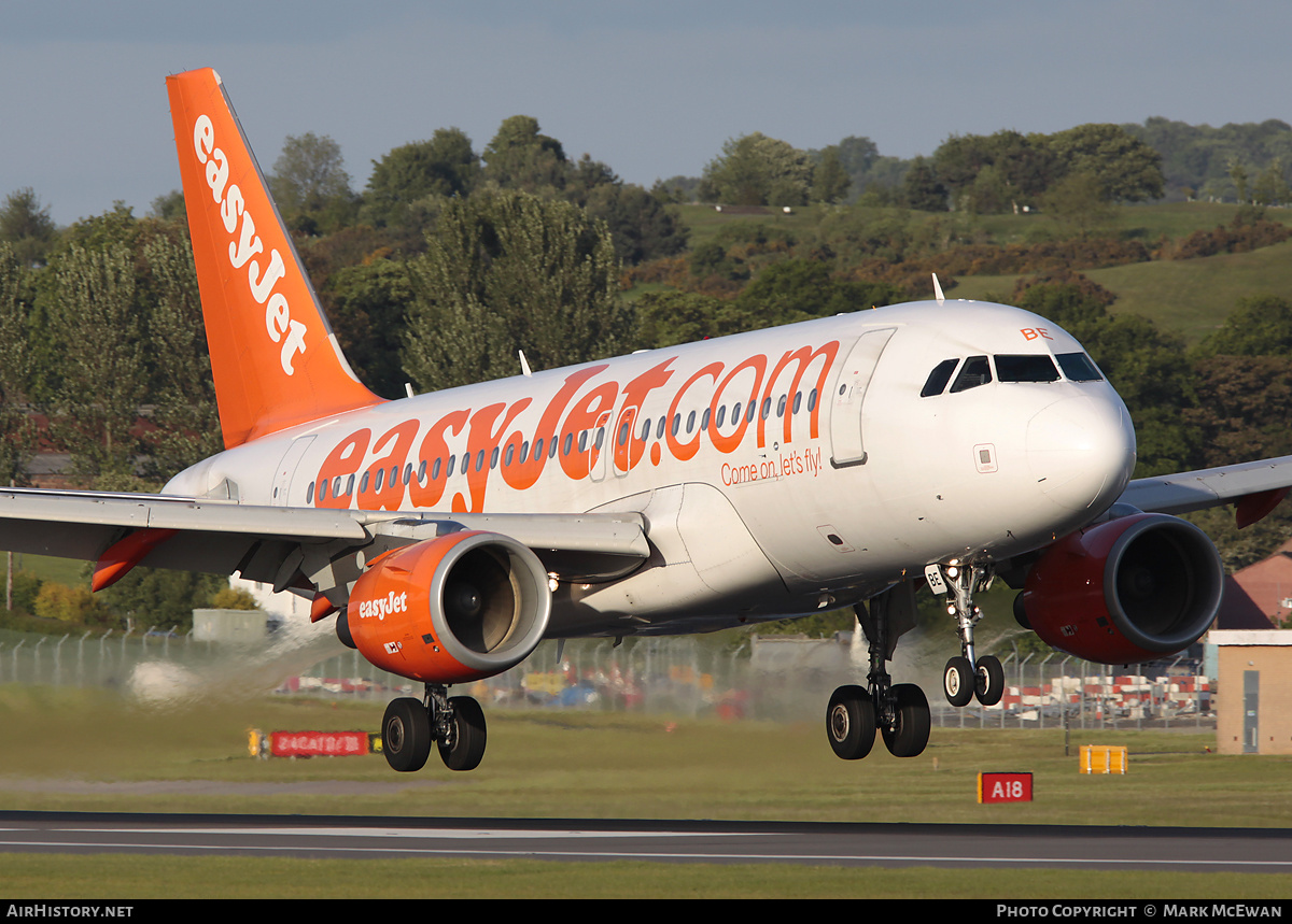 Aircraft Photo of G-EZBE | Airbus A319-111 | EasyJet | AirHistory.net #260703