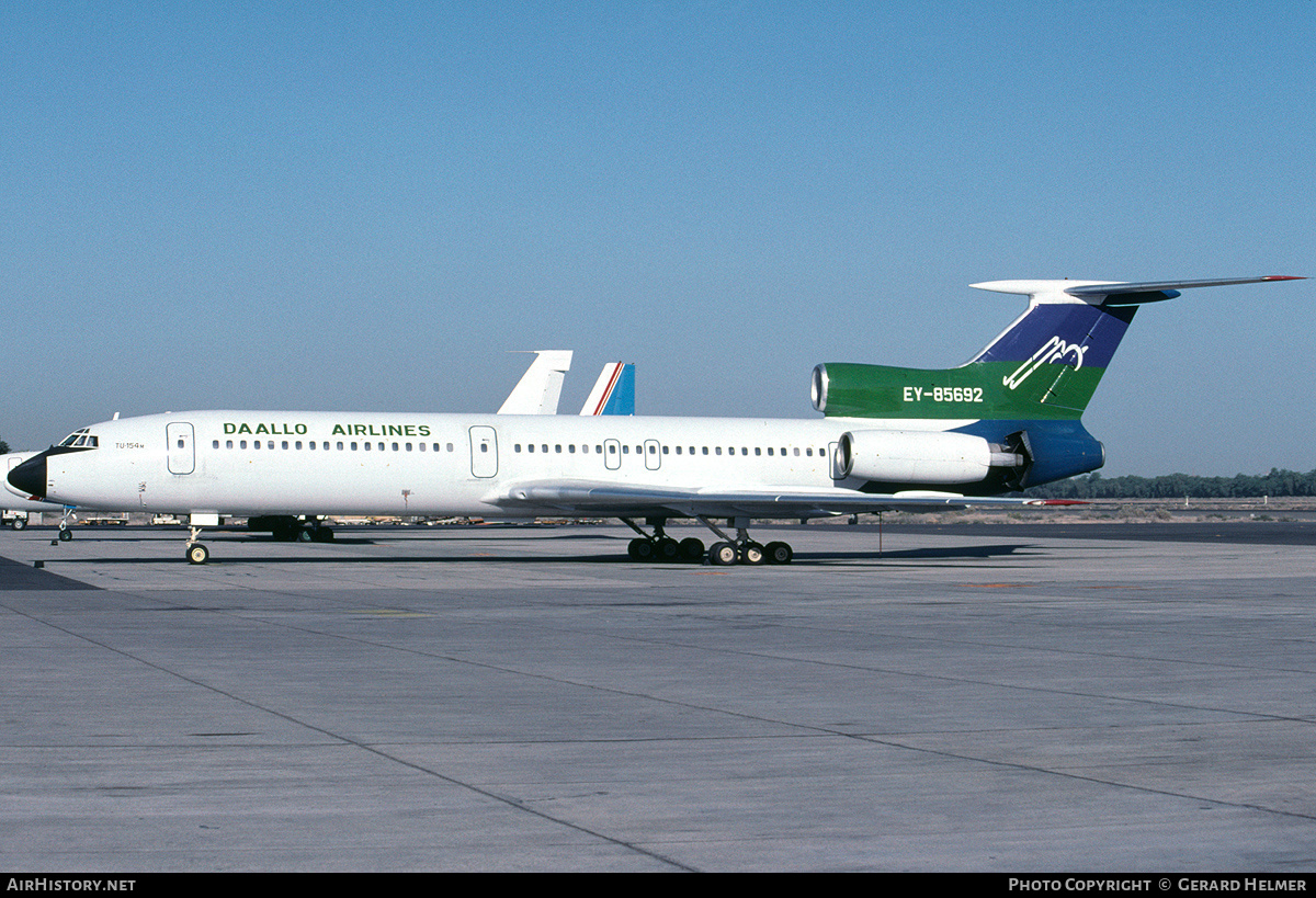 Aircraft Photo of EY-85692 | Tupolev Tu-154M | Daallo Airlines | AirHistory.net #260779