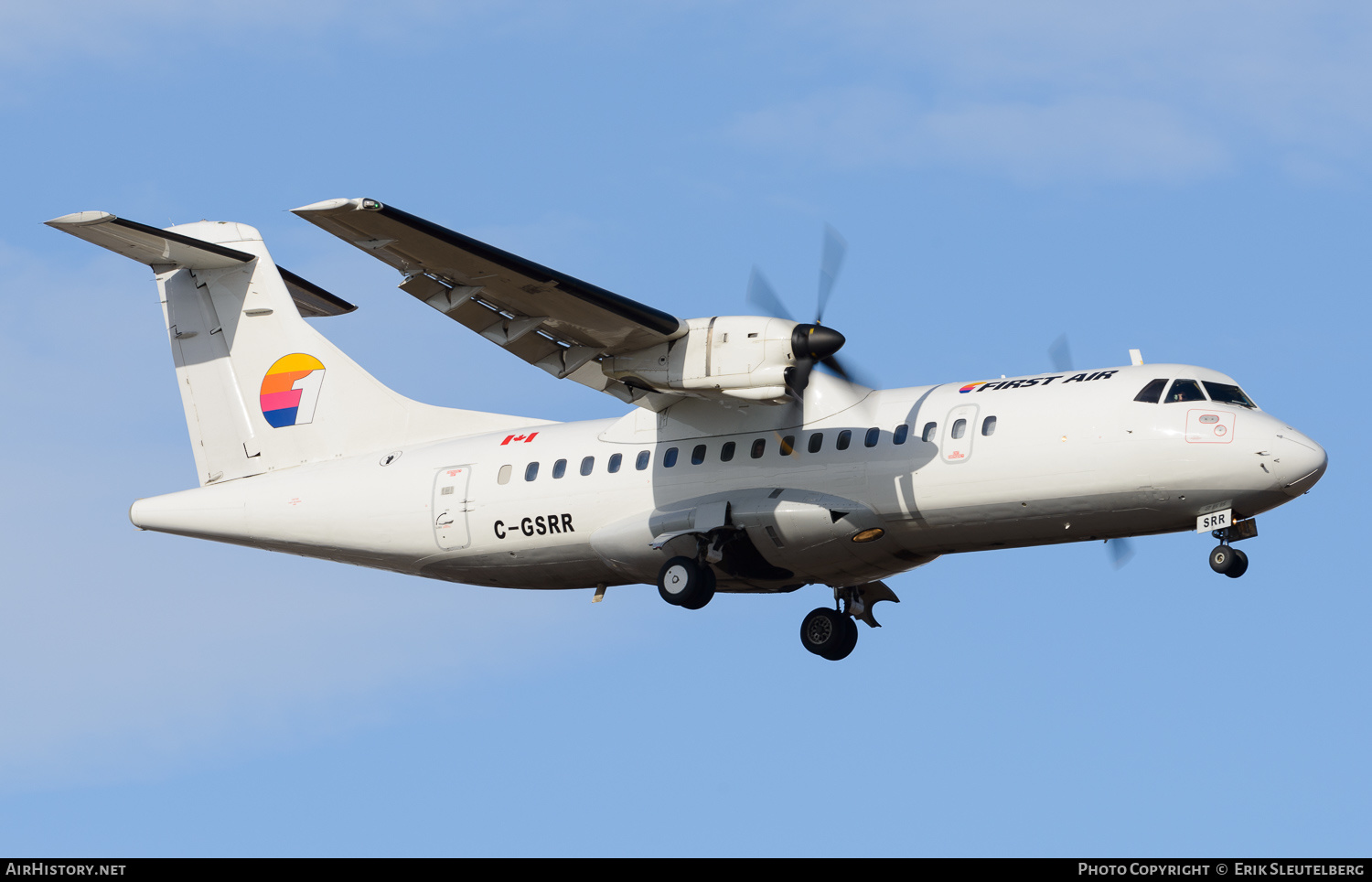 Aircraft Photo of C-GSRR | ATR ATR-42-300QC | First Air | AirHistory.net #260796