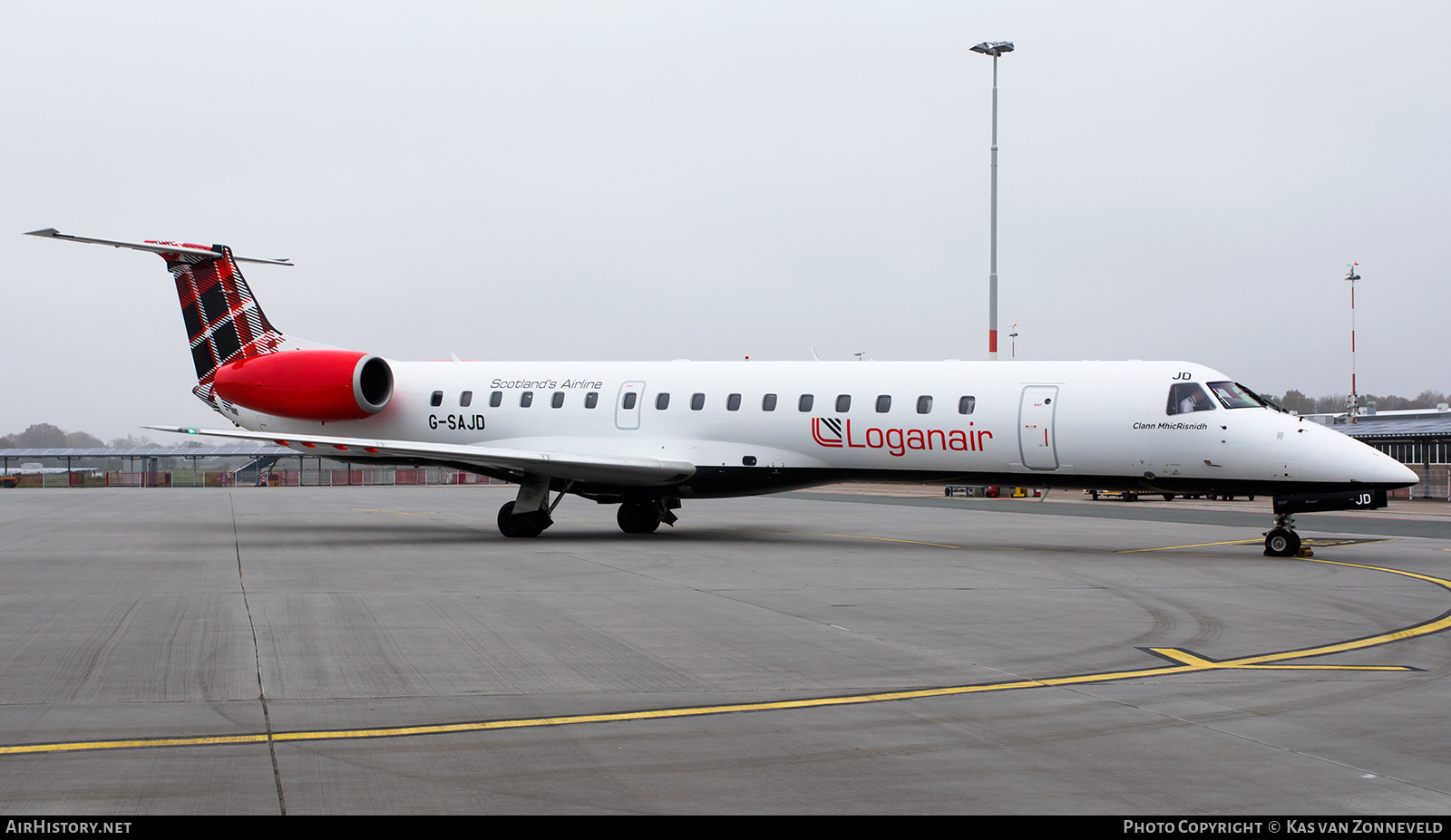 Aircraft Photo of G-SAJD | Embraer ERJ-145EP (EMB-145EP) | Loganair | AirHistory.net #260813