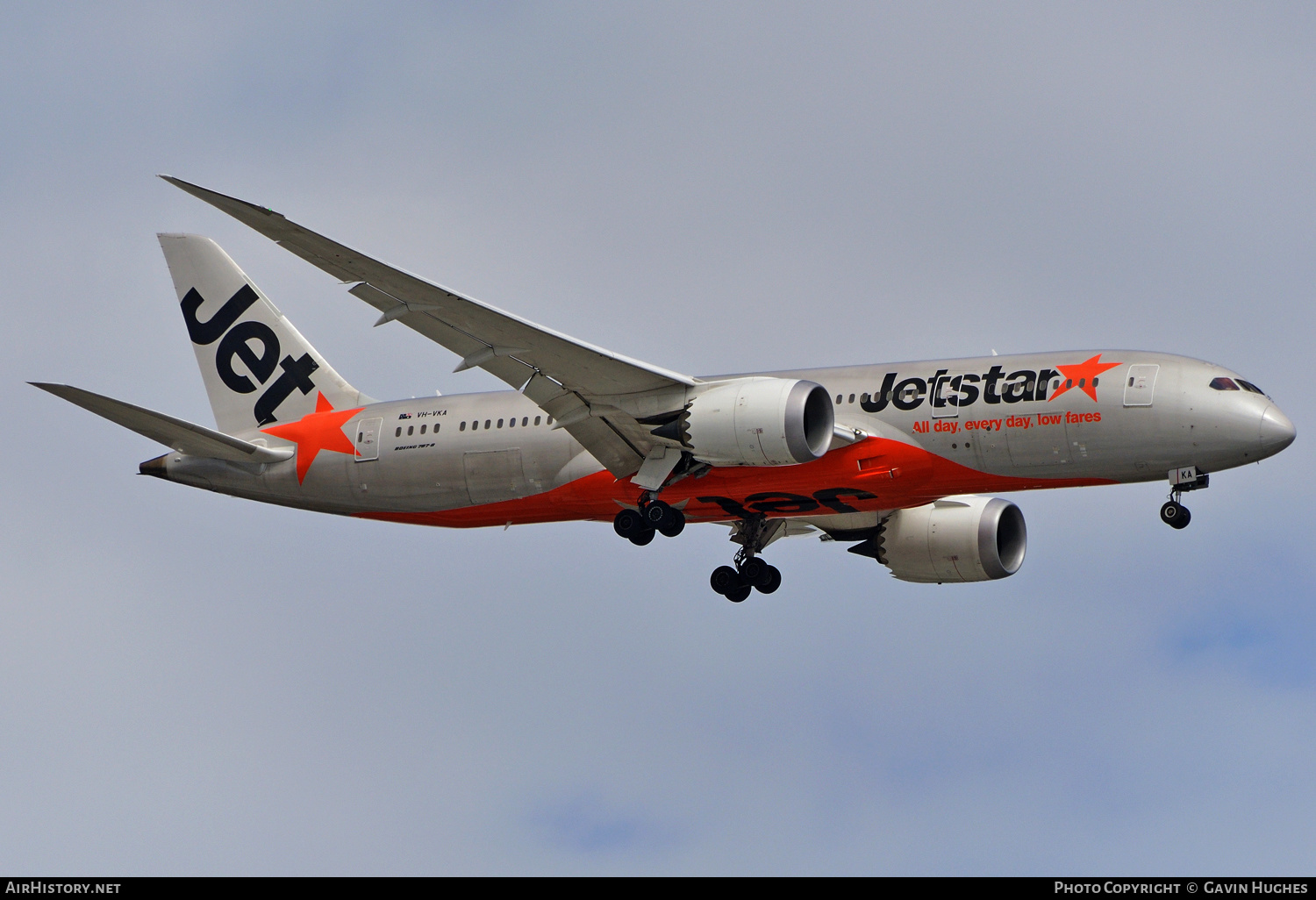 Aircraft Photo of VH-VKA | Boeing 787-8 Dreamliner | Jetstar Airways | AirHistory.net #260815