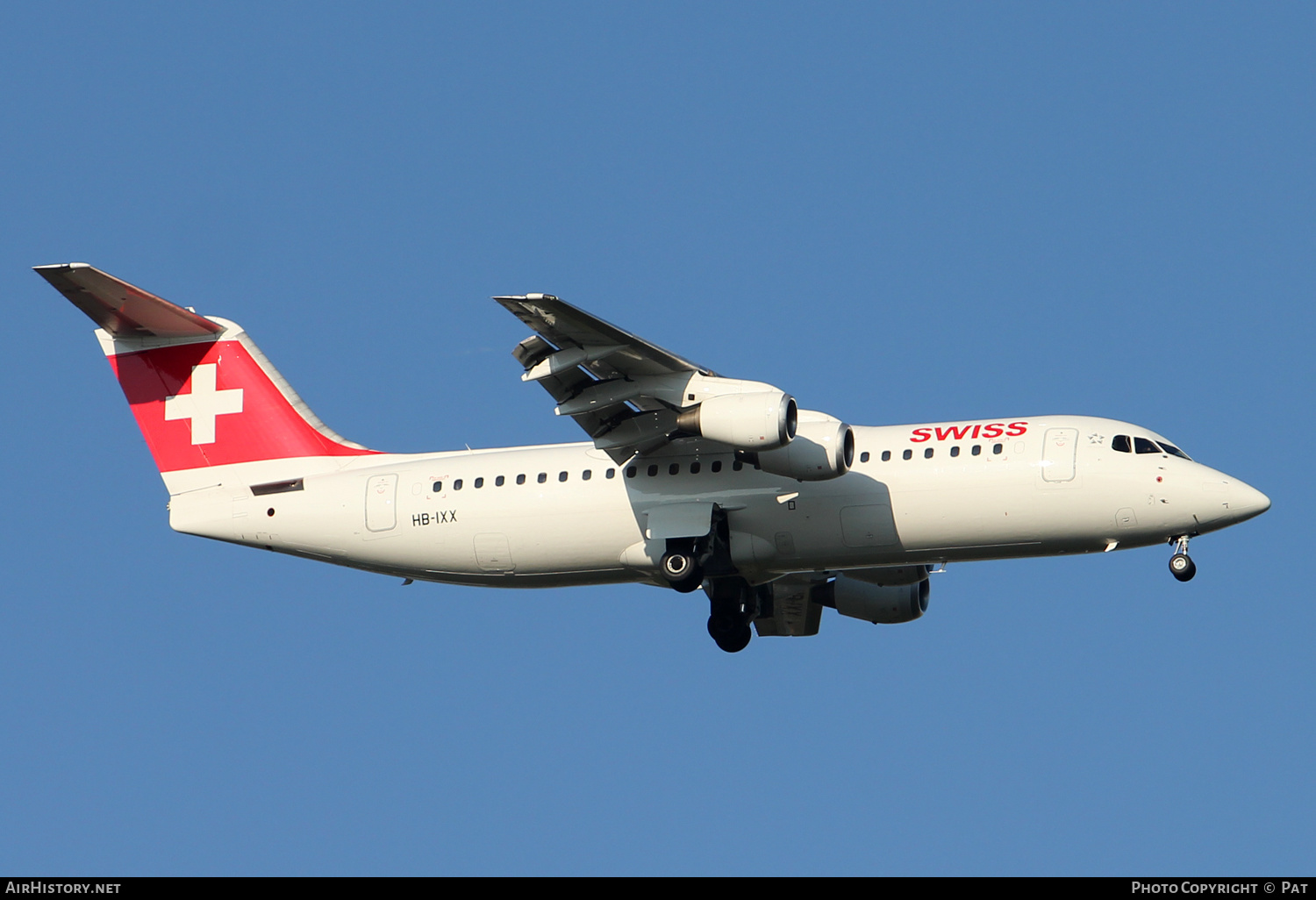 Aircraft Photo of HB-IXX | BAE Systems Avro 146-RJ100 | Swiss International Air Lines | AirHistory.net #260851