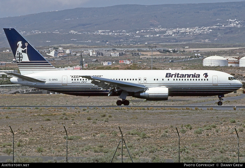 Aircraft Photo of G-BRIG | Boeing 767-204/ER | Britannia Airways | AirHistory.net #260959