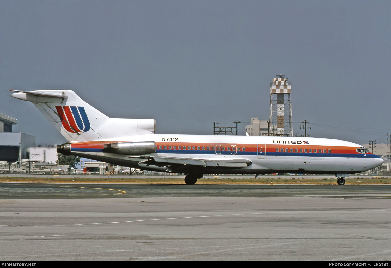 Aircraft Photo of N7412U | Boeing 727-22C | United Airlines | AirHistory.net #260960