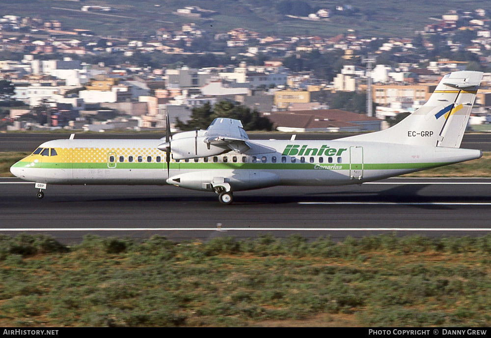 Aircraft Photo of EC-GRP | ATR ATR-72-202 | Binter Canarias | AirHistory.net #261038