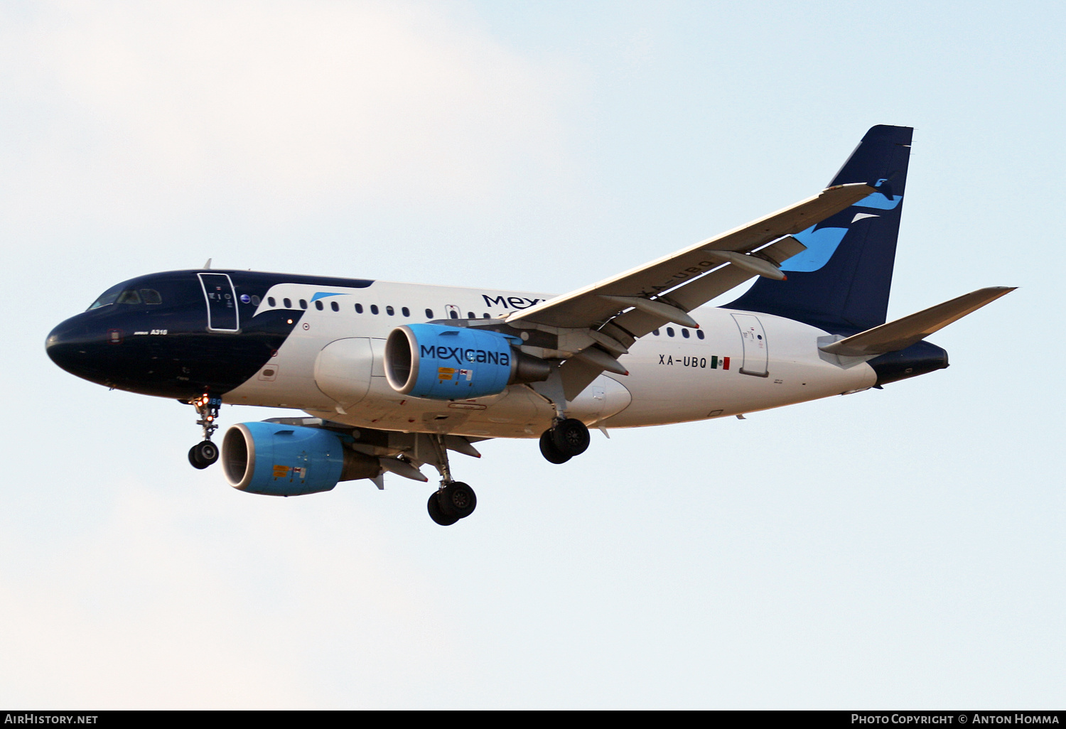 Aircraft Photo of XA-UBQ | Airbus A318-111 | Mexicana | AirHistory.net #261044