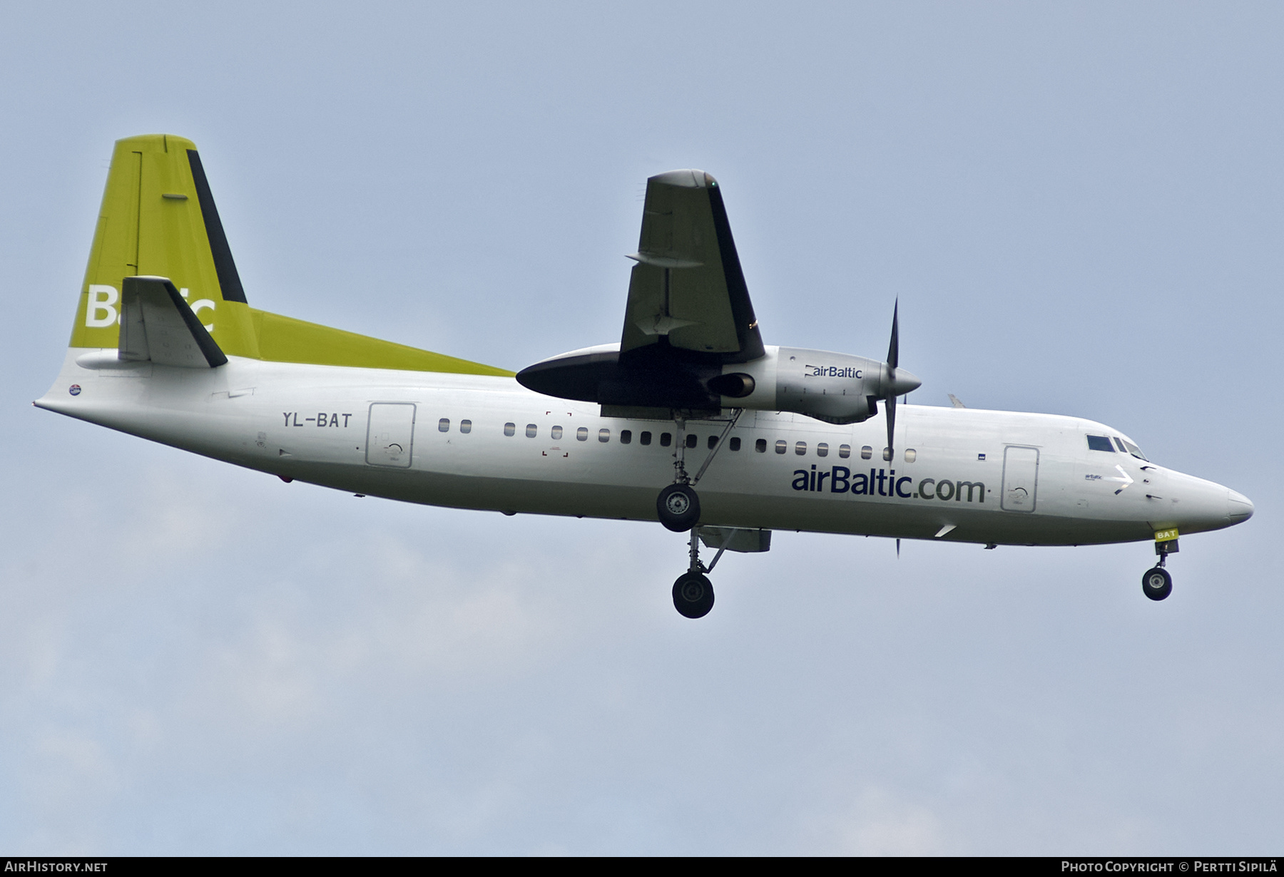 Aircraft Photo of YL-BAT | Fokker 50 | AirBaltic | AirHistory.net #261046