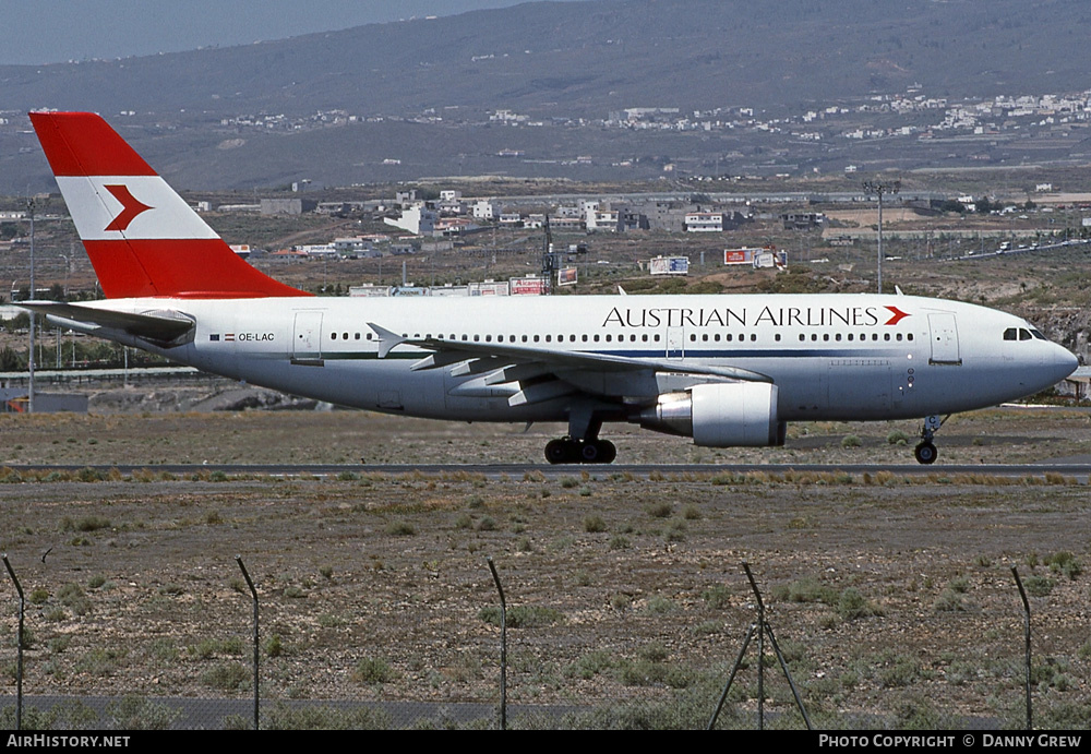 Aircraft Photo of OE-LAC | Airbus A310-324/ET | Austrian Airlines | AirHistory.net #261059