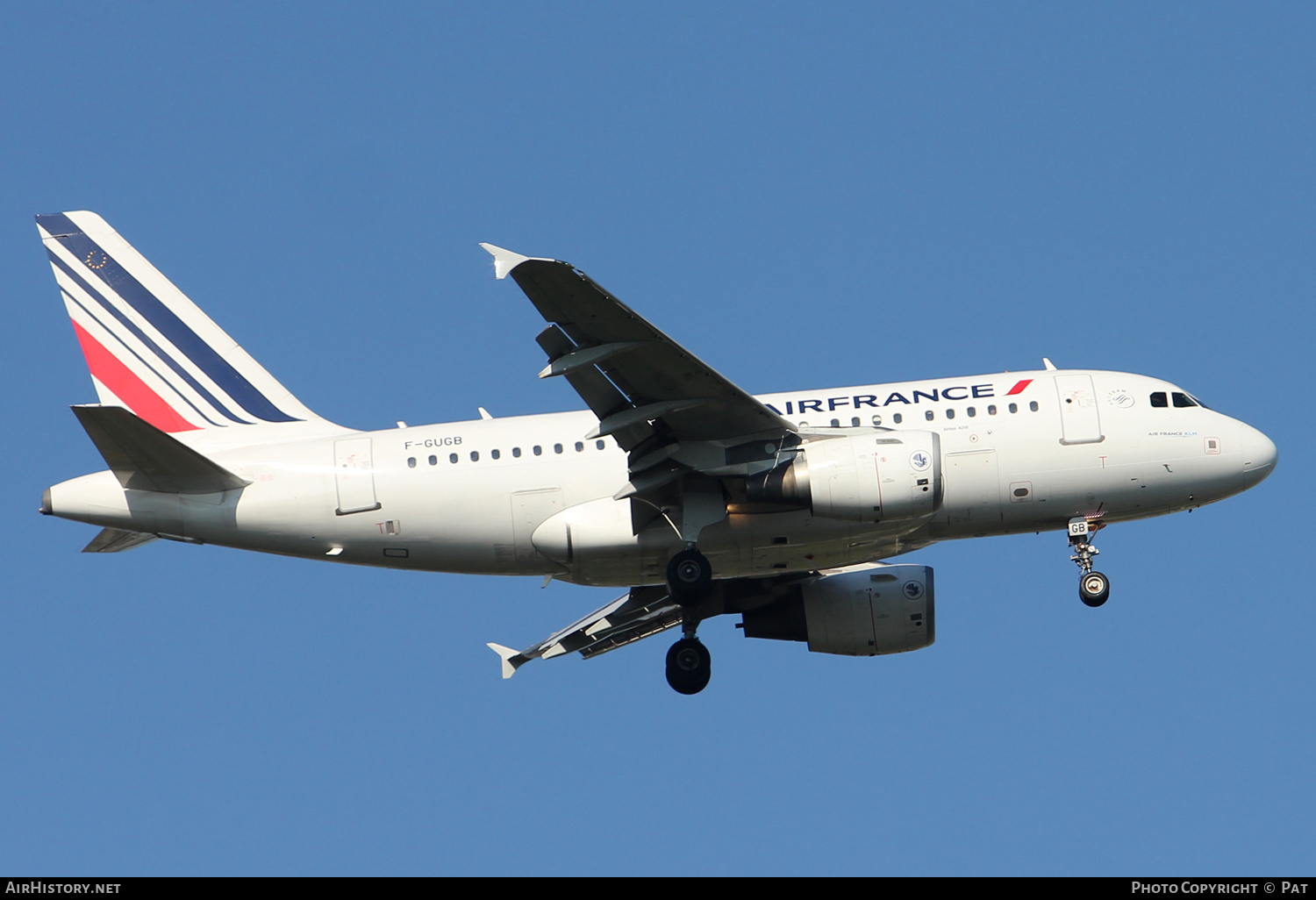 Aircraft Photo of F-GUGB | Airbus A318-111 | Air France | AirHistory.net #261060