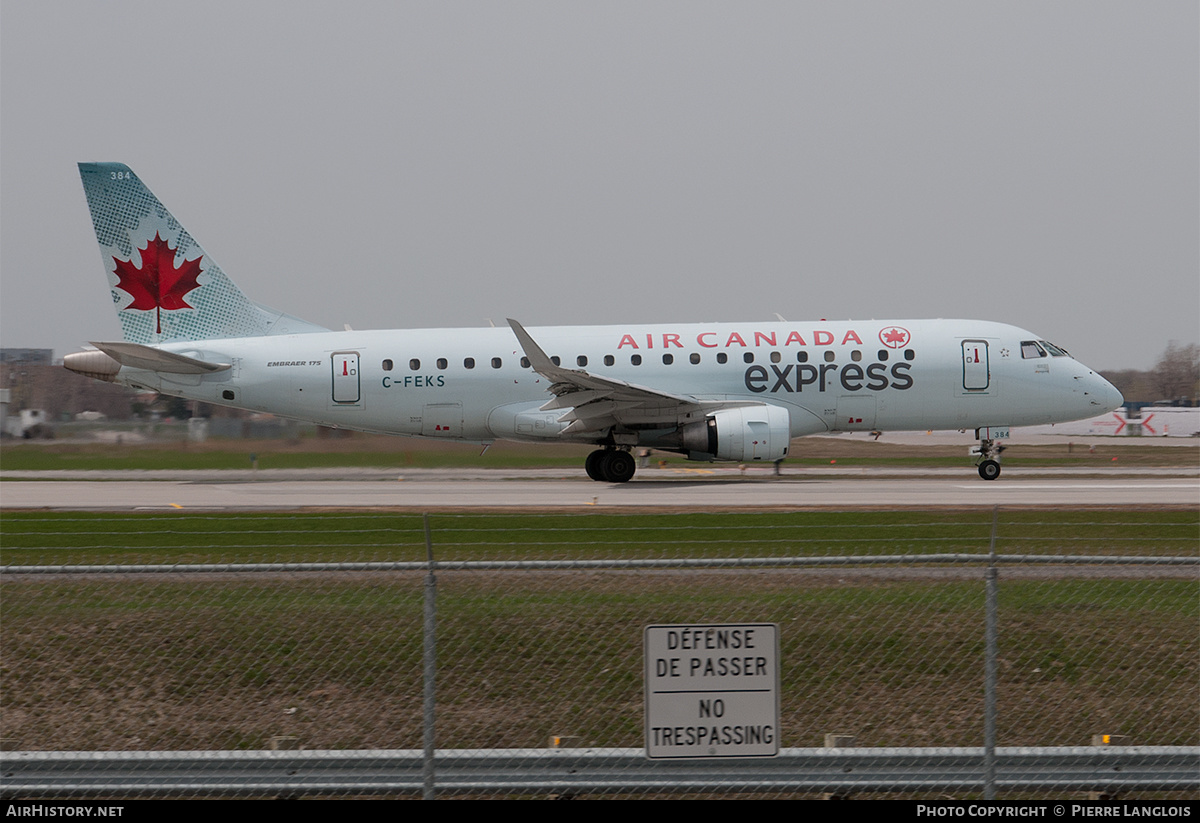 Aircraft Photo of C-FEKS | Embraer 175LR (ERJ-170-200LR) | Air Canada Express | AirHistory.net #261085