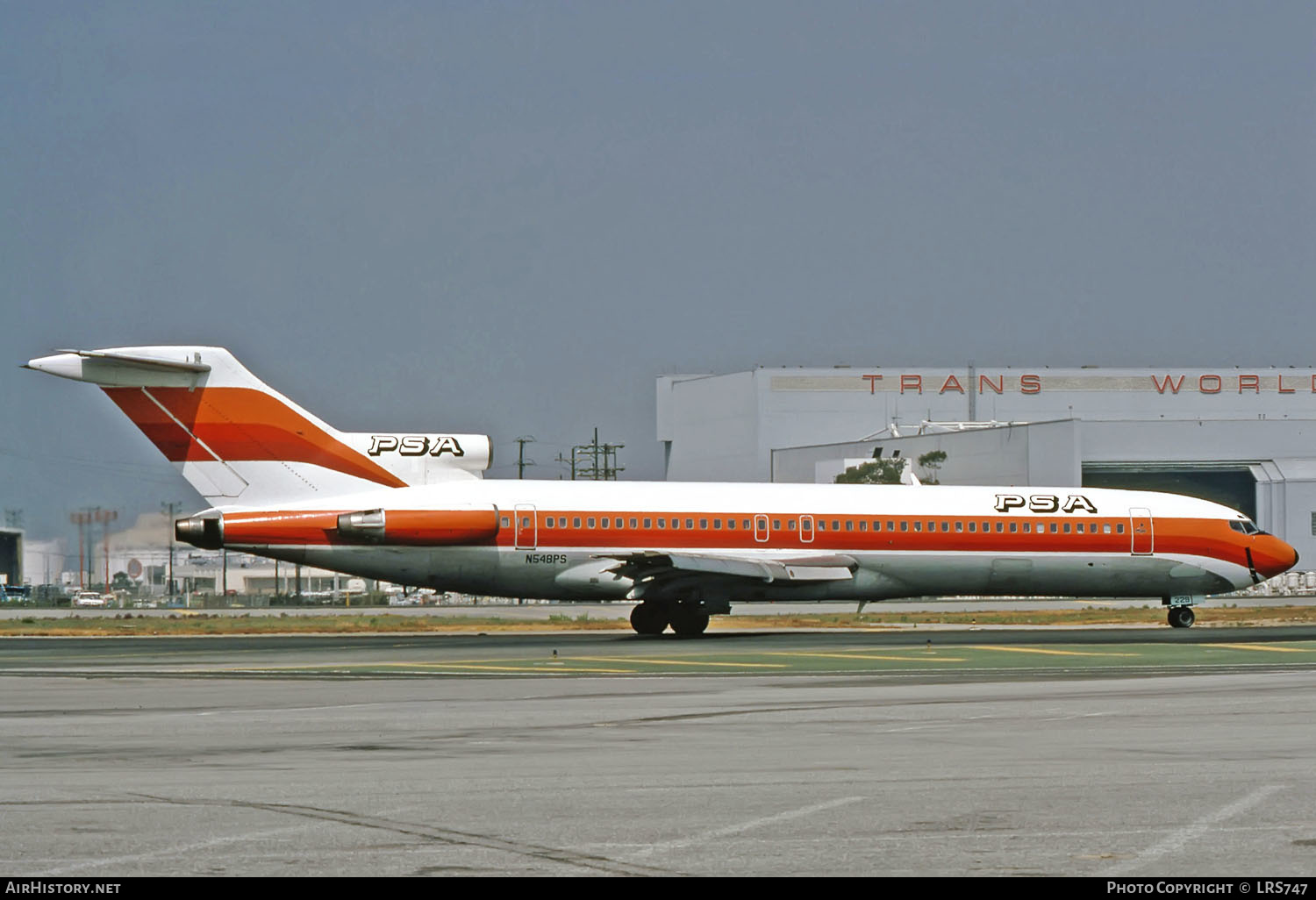 Aircraft Photo of N548PS | Boeing 727-254 | PSA - Pacific Southwest Airlines | AirHistory.net #261096