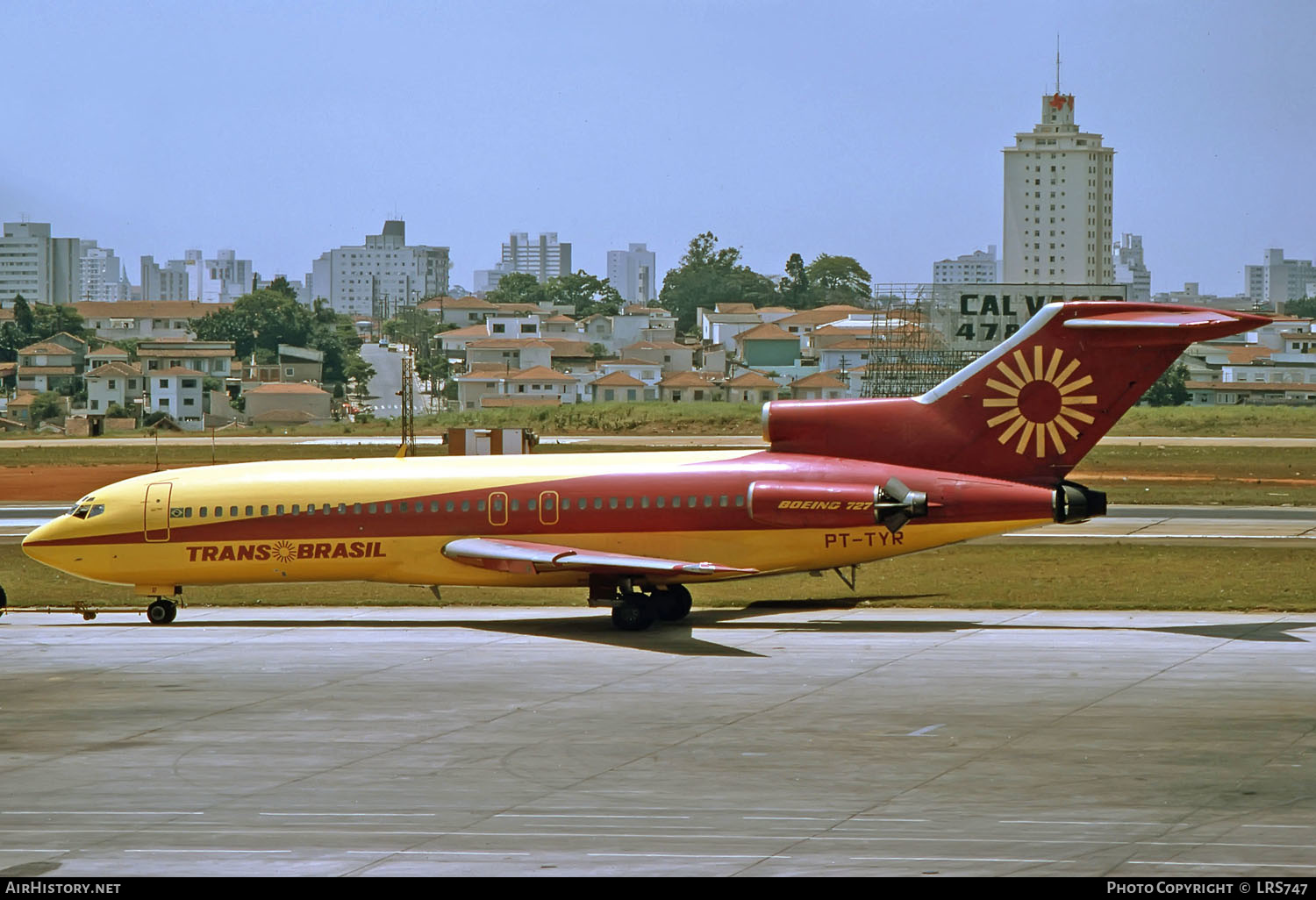 Aircraft Photo of PT-TYR, Boeing 727-78, TransBrasil