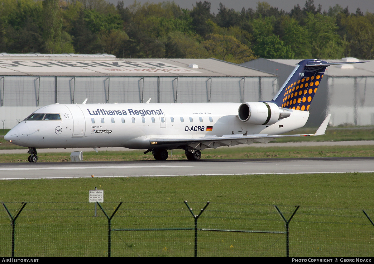 Aircraft Photo of D-ACRB | Bombardier CRJ-200ER (CL-600-2B19) | Lufthansa Regional | AirHistory.net #261107