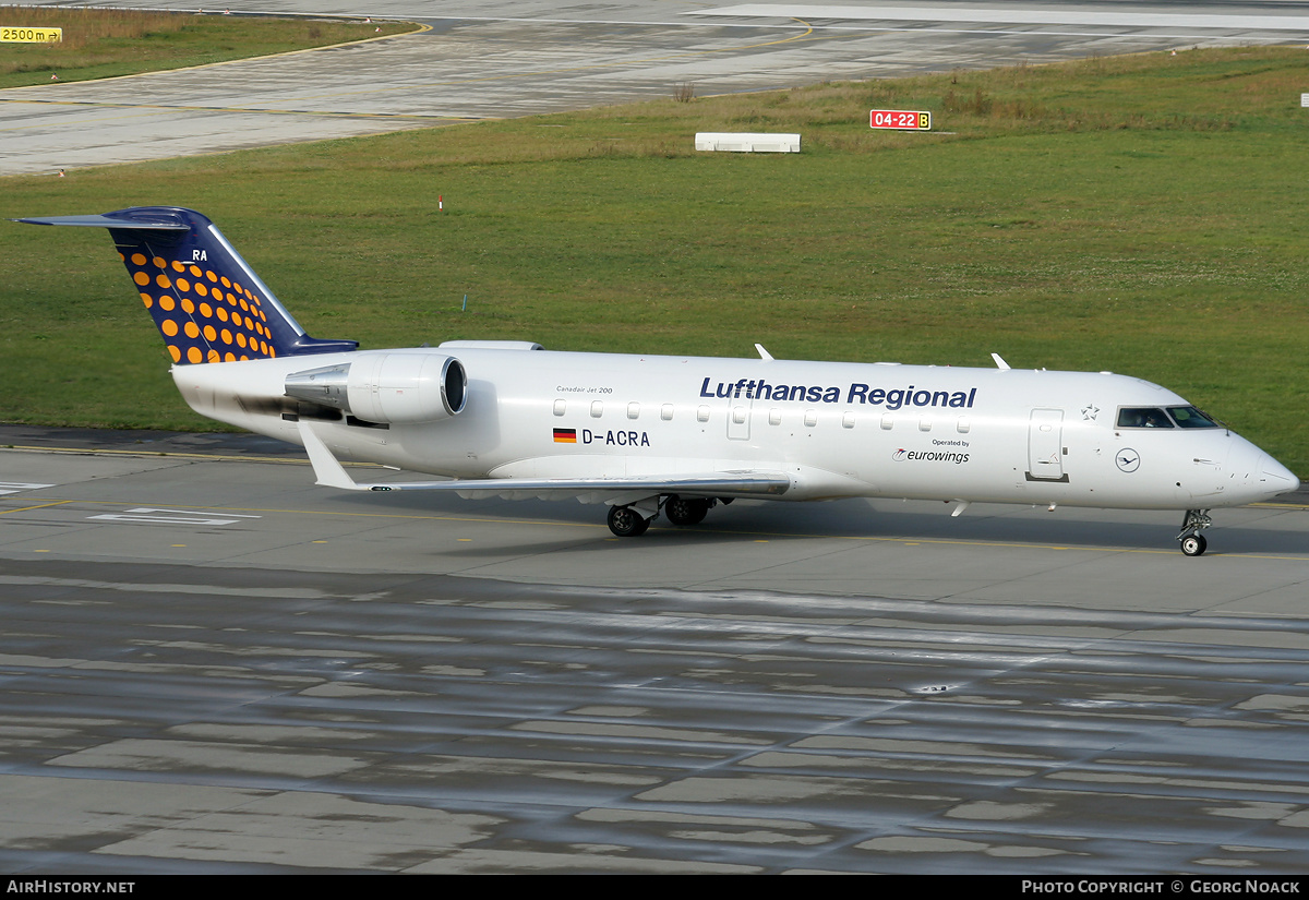 Aircraft Photo of D-ACRA | Bombardier CRJ-200ER (CL-600-2B19) | Lufthansa Regional | AirHistory.net #261108