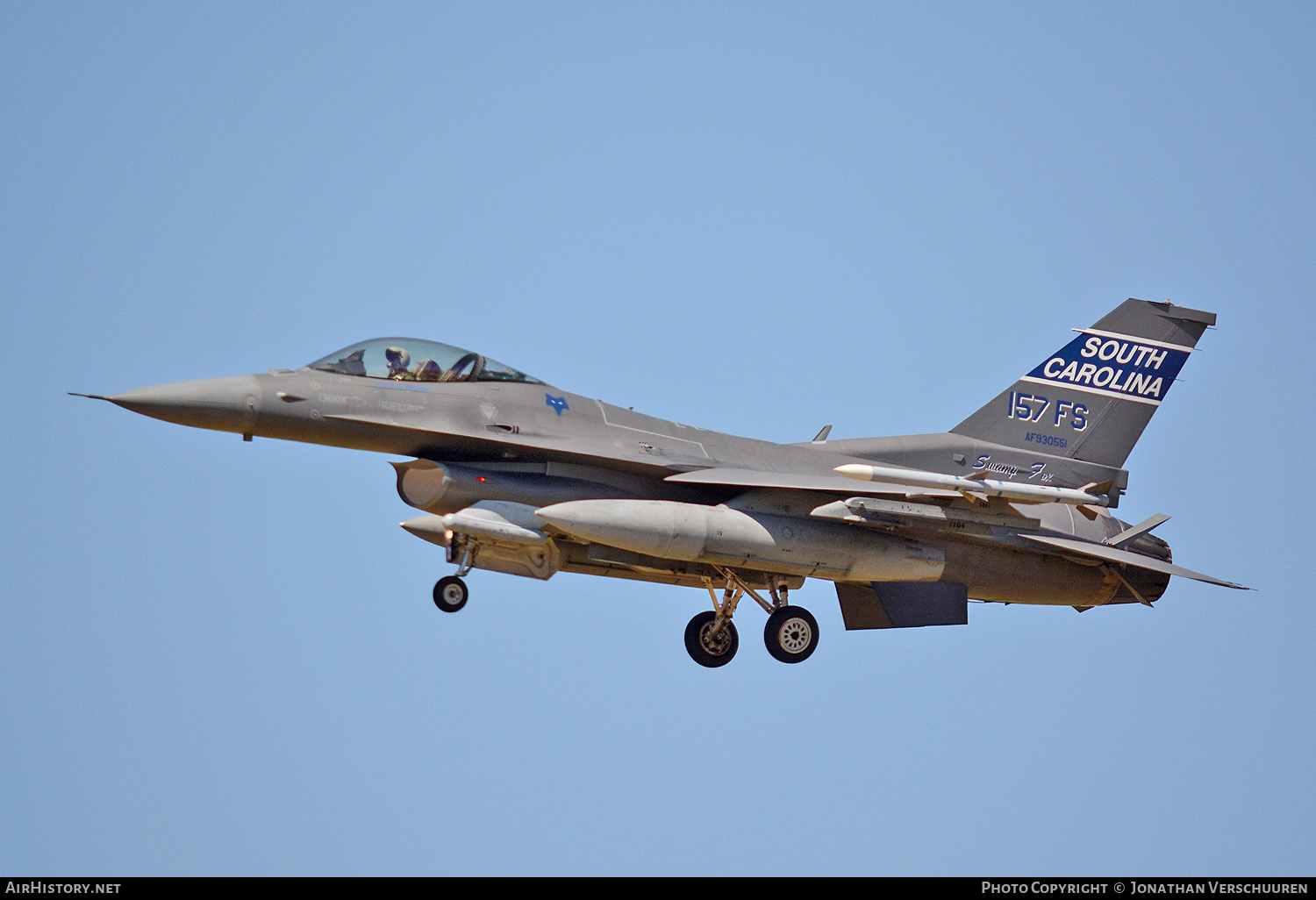 Aircraft Photo of 93-0551 / AF930551 | General Dynamics F-16CM Fighting Falcon | USA - Air Force | AirHistory.net #261122