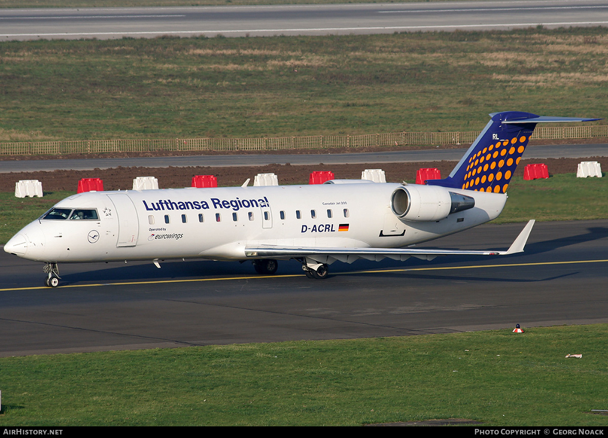 Aircraft Photo of D-ACRL | Bombardier CRJ-200ER (CL-600-2B19) | Lufthansa Regional | AirHistory.net #261127