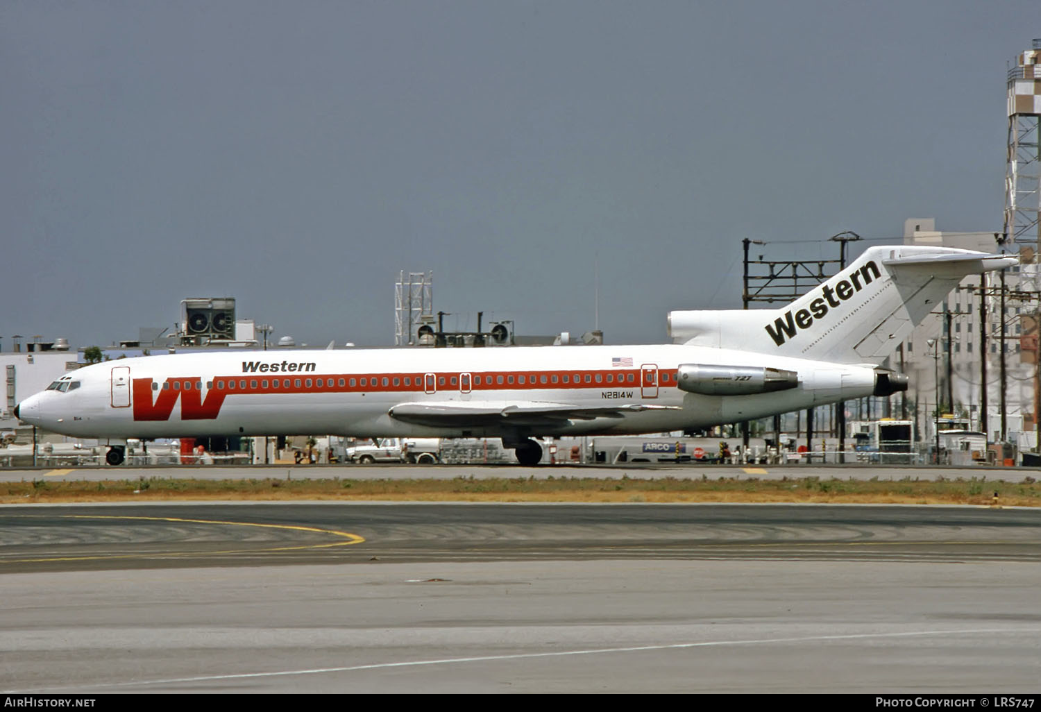 Aircraft Photo of N2814W | Boeing 727-247/Adv | Western Airlines | AirHistory.net #261132