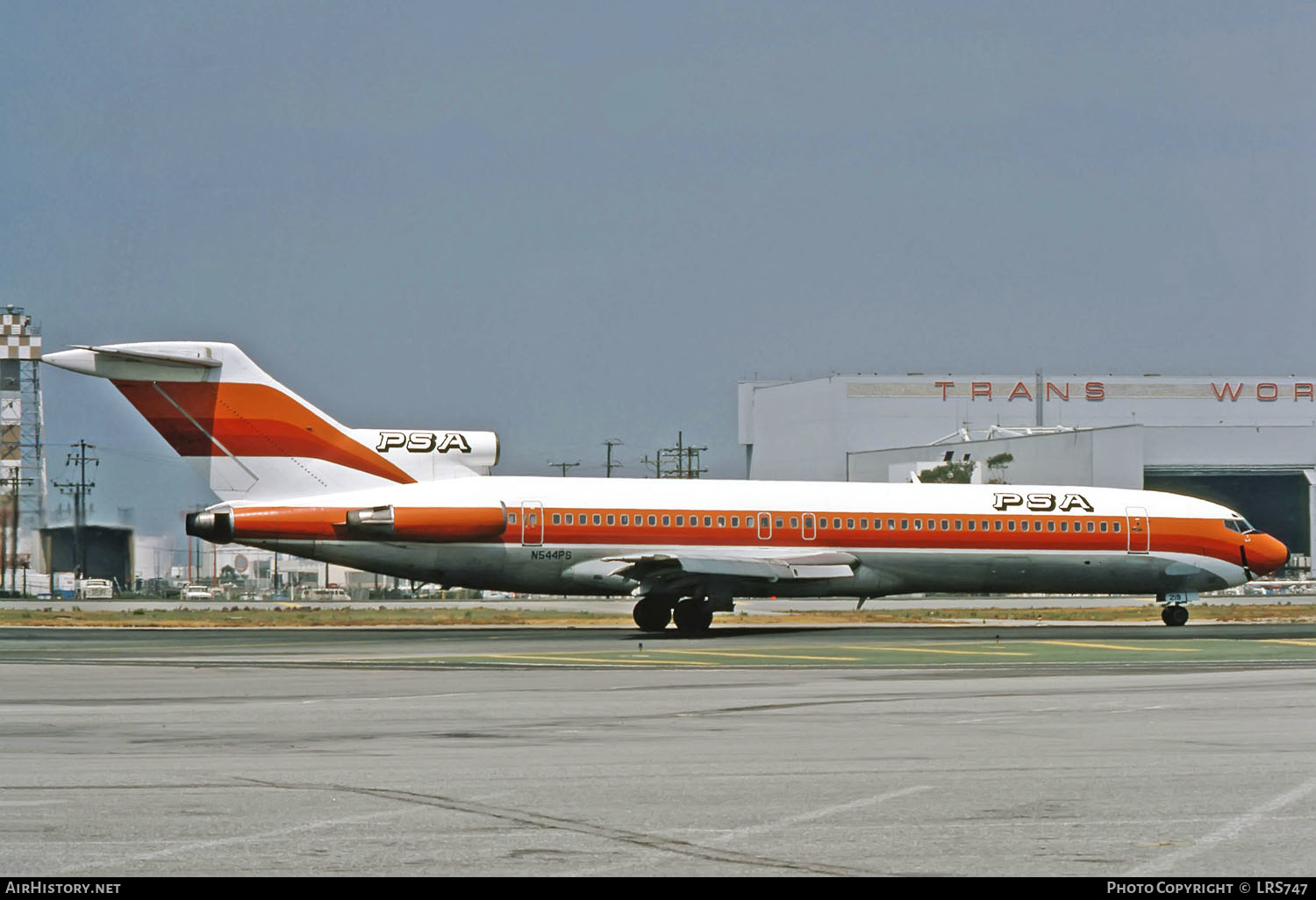 Aircraft Photo of N544PS | Boeing 727-214 | PSA - Pacific Southwest Airlines | AirHistory.net #261135