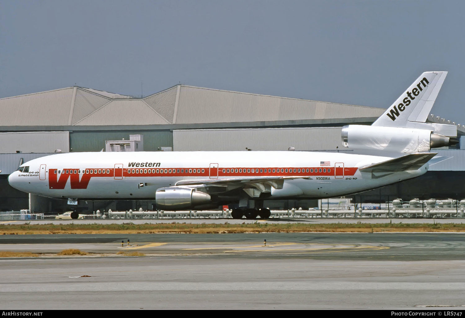 Aircraft Photo of N908WA | McDonnell Douglas DC-10-10 | Western Airlines | AirHistory.net #261144