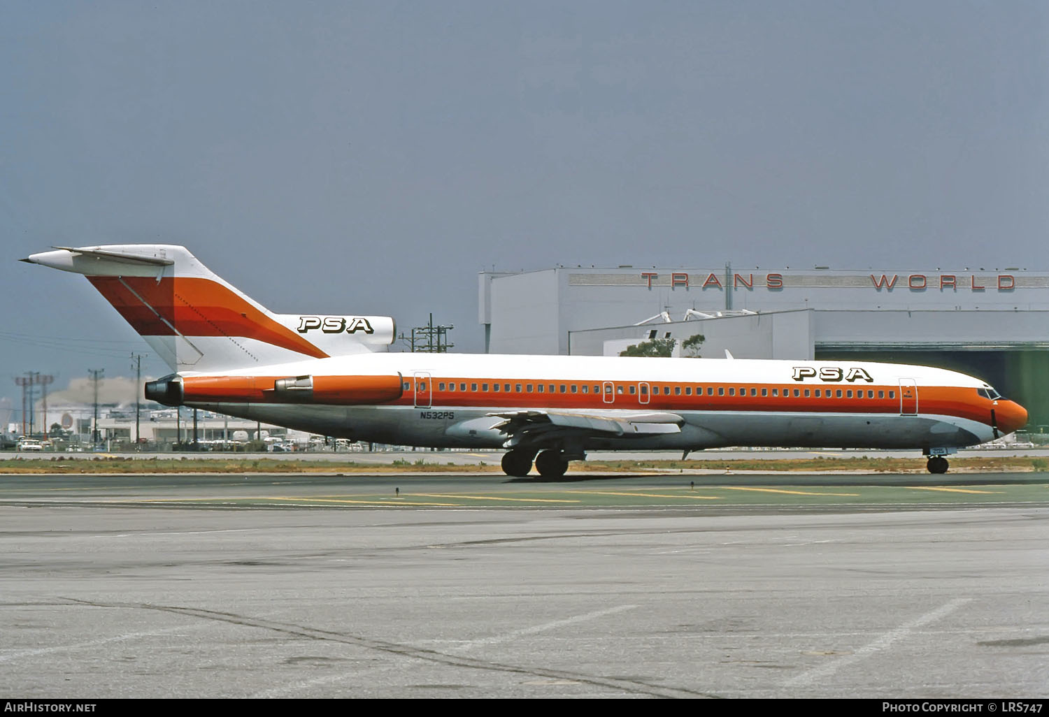 Aircraft Photo of N532PS | Boeing 727-214 | PSA - Pacific Southwest Airlines | AirHistory.net #261145