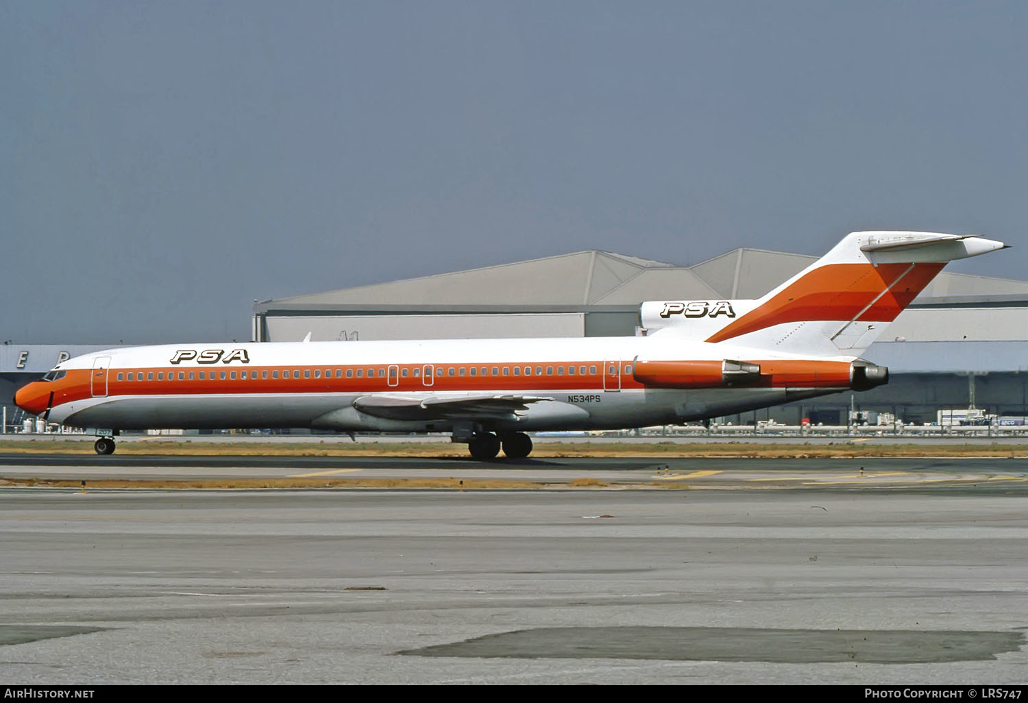Aircraft Photo of N534PS | Boeing 727-214 | PSA - Pacific Southwest Airlines | AirHistory.net #261152