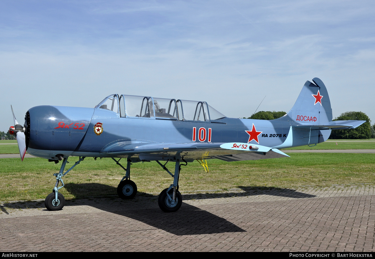 Aircraft Photo of RA2075K / 101 red | Yakovlev Yak-52 | Soviet Union - DOSAAF | AirHistory.net #261157