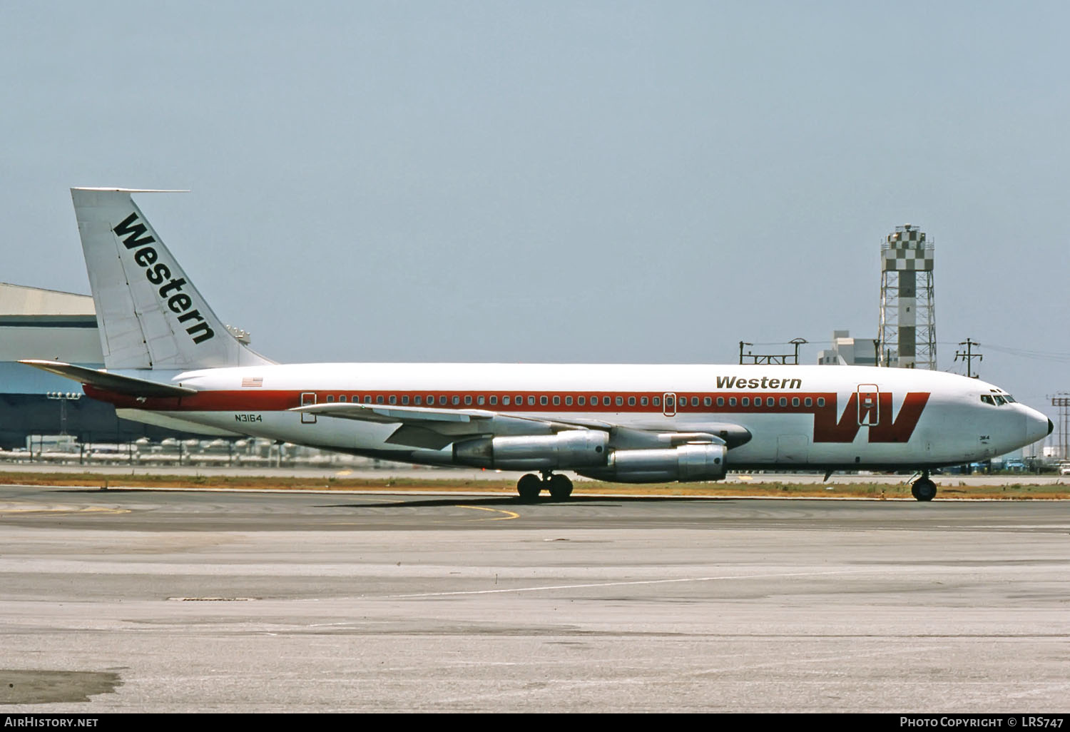 Aircraft Photo of N3164 | Boeing 720-047B | Western Airlines | AirHistory.net #261199