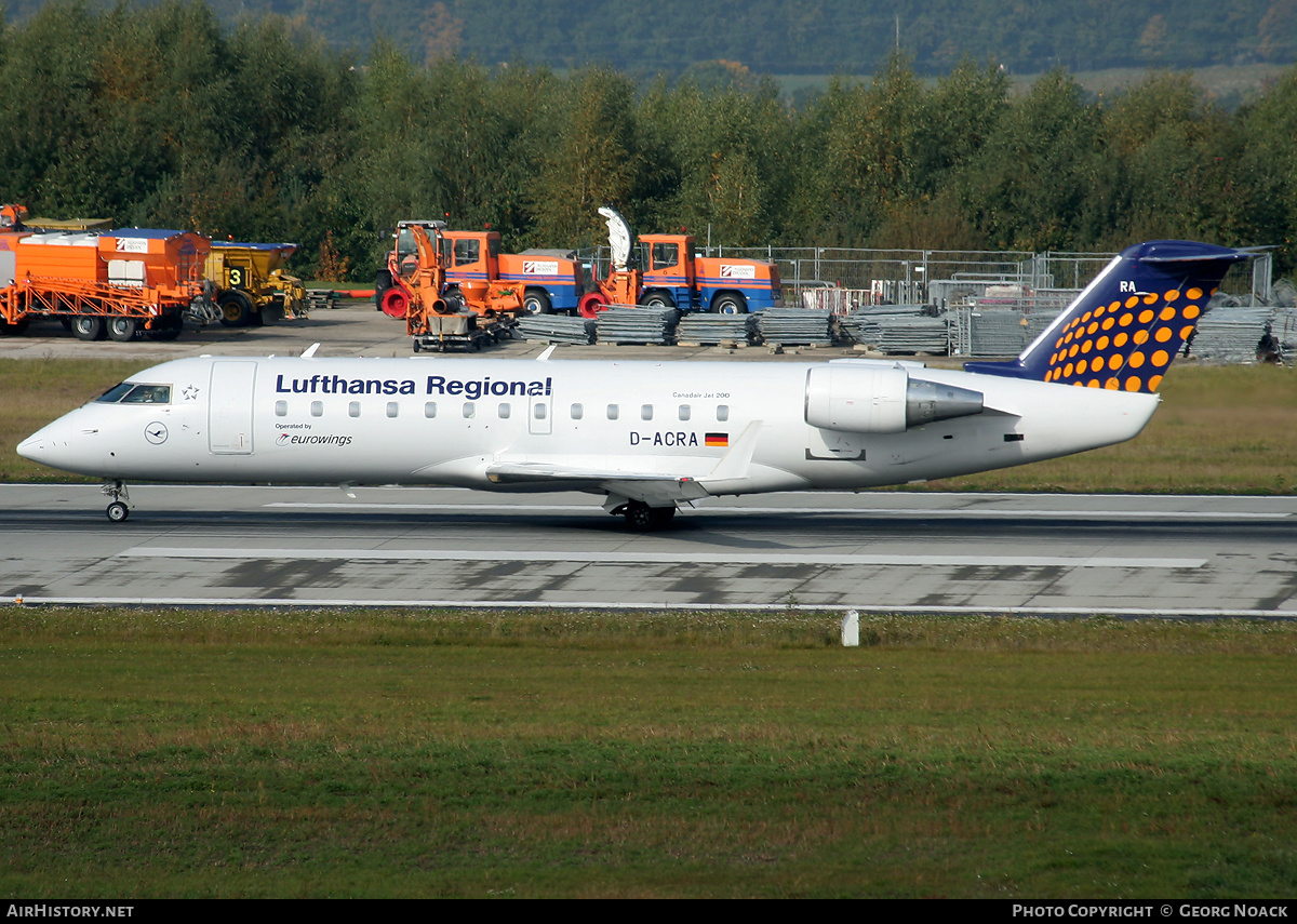 Aircraft Photo of D-ACRA | Bombardier CRJ-200ER (CL-600-2B19) | Lufthansa Regional | AirHistory.net #261213