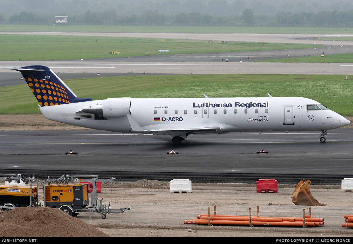 Aircraft Photo of D-ACRO | Bombardier CRJ-200LR (CL-600-2B19) | Lufthansa Regional | AirHistory.net #261214