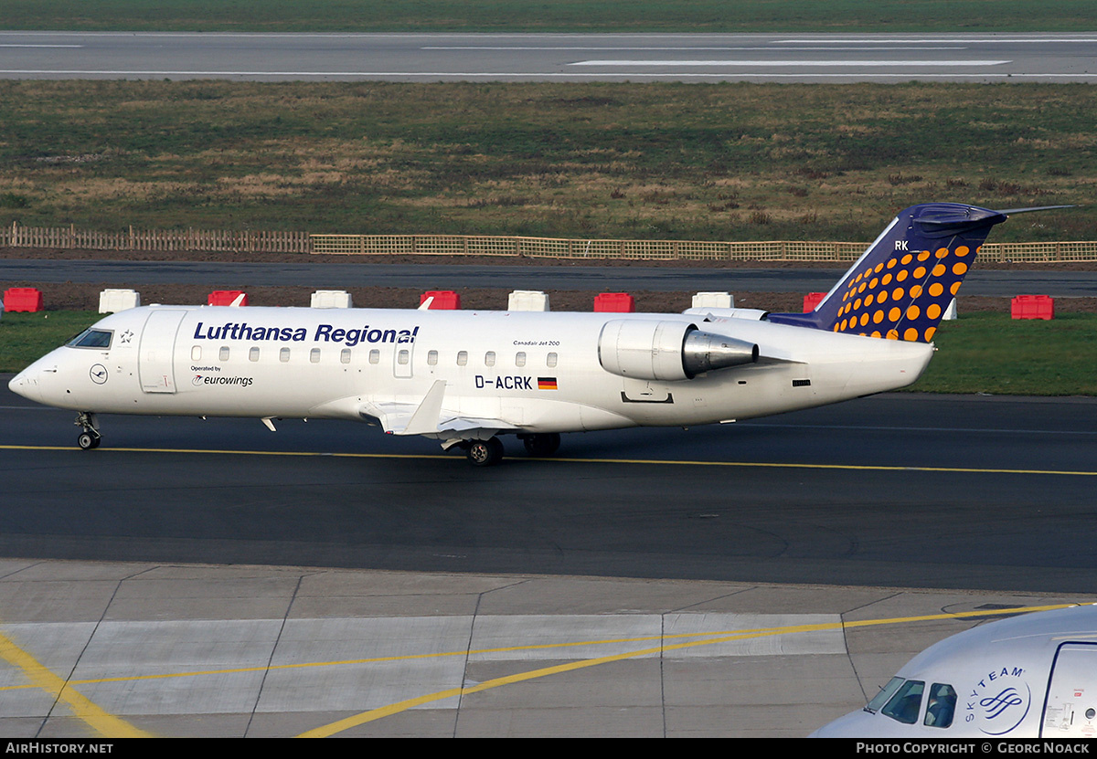 Aircraft Photo of D-ACRK | Bombardier CRJ-200ER (CL-600-2B19) | Lufthansa Regional | AirHistory.net #261231