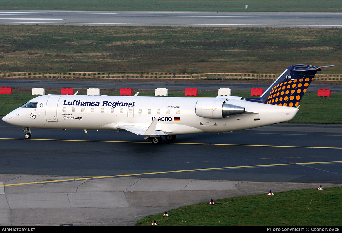 Aircraft Photo of D-ACRO | Bombardier CRJ-200LR (CL-600-2B19) | Lufthansa Regional | AirHistory.net #261232