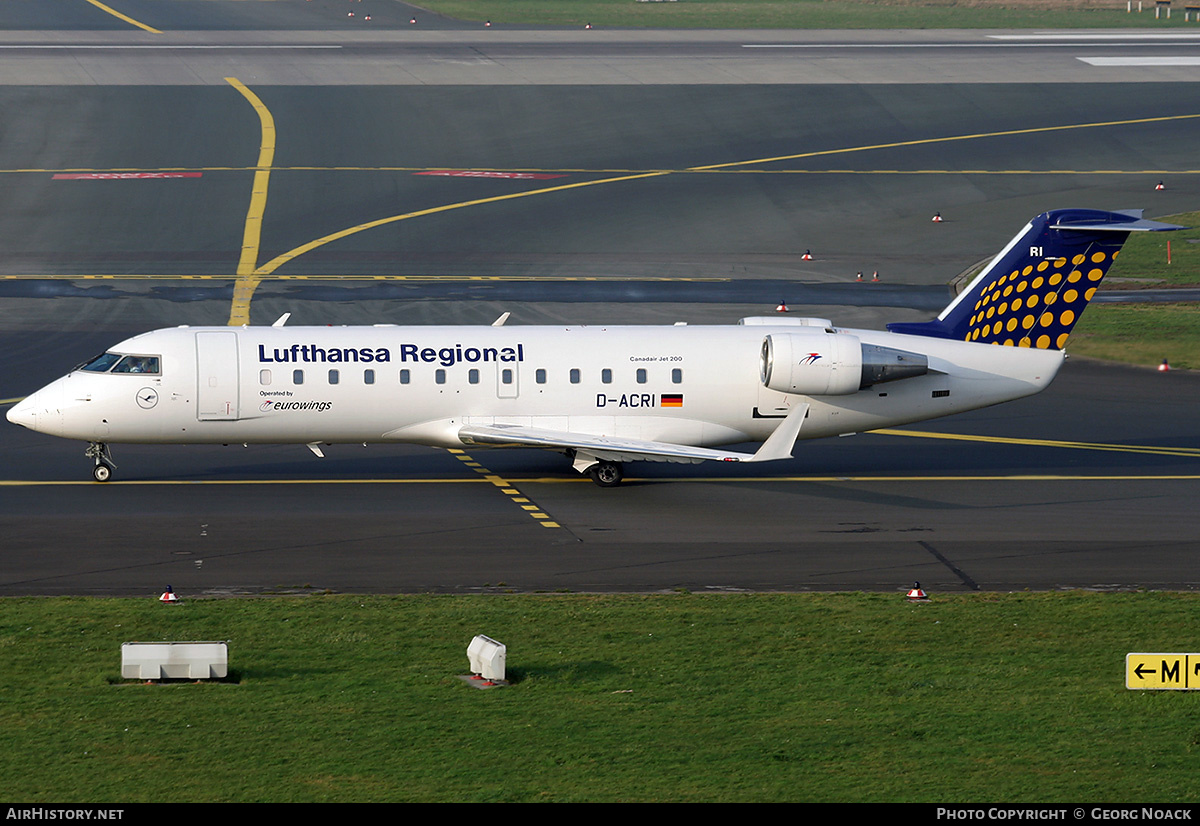 Aircraft Photo of D-ACRI | Bombardier CRJ-200ER (CL-600-2B19) | Lufthansa Regional | AirHistory.net #261233