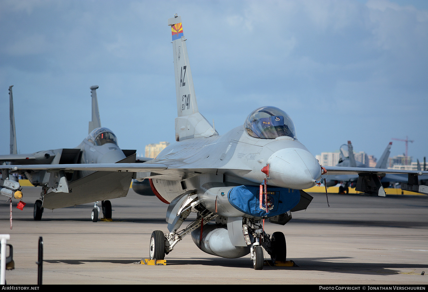Aircraft Photo of 90-0741 / AF90-741 | General Dynamics F-16CM Fighting Falcon | USA - Air Force | AirHistory.net #261286
