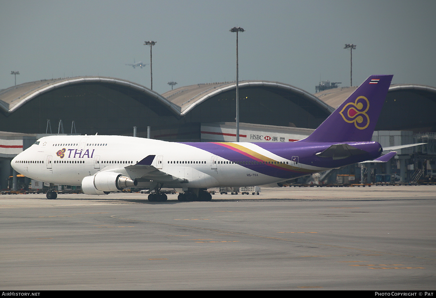 Aircraft Photo of HS-TGX | Boeing 747-4D7 | Thai Airways International | AirHistory.net #261293