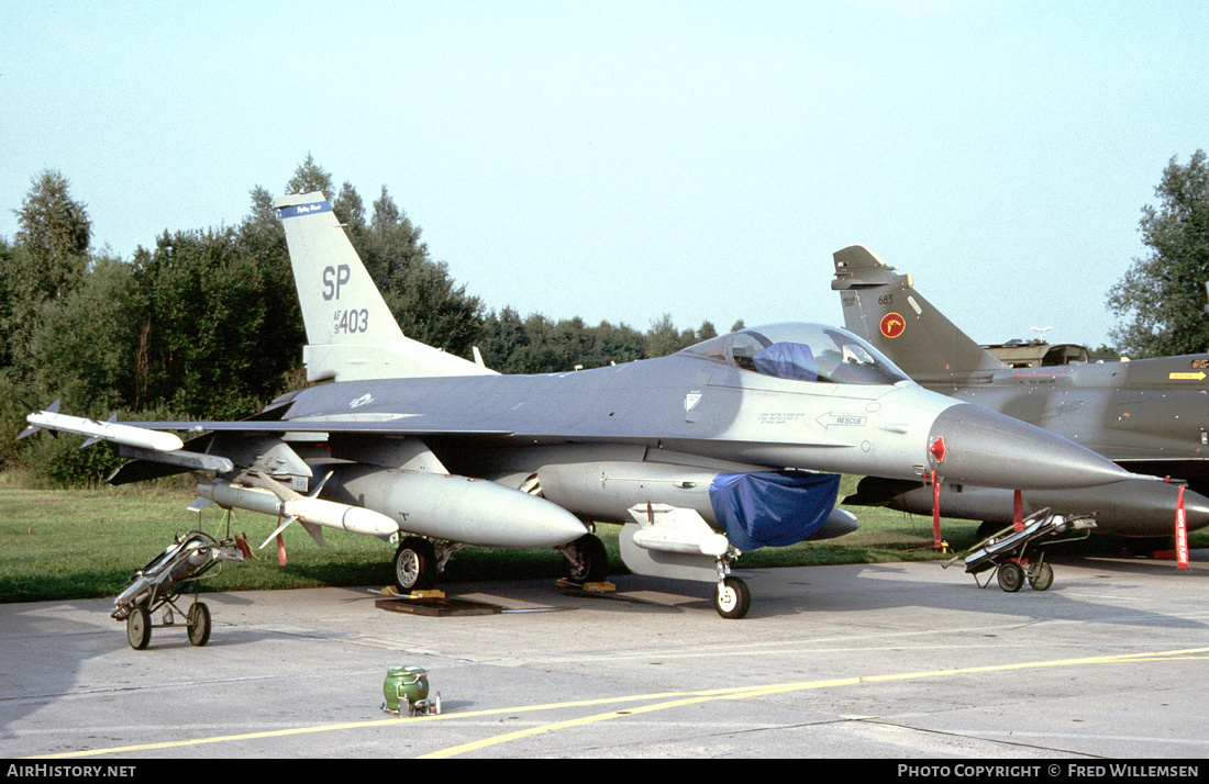 Aircraft Photo of 91-0403 / AF91-403 | Lockheed F-16CJ Fighting Falcon | USA - Air Force | AirHistory.net #261295