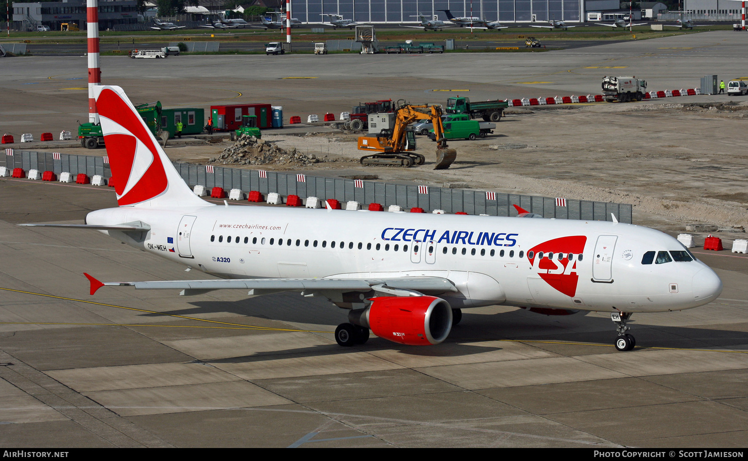 Aircraft Photo of OK-MEH | Airbus A320-214 | ČSA - Czech Airlines | AirHistory.net #261352