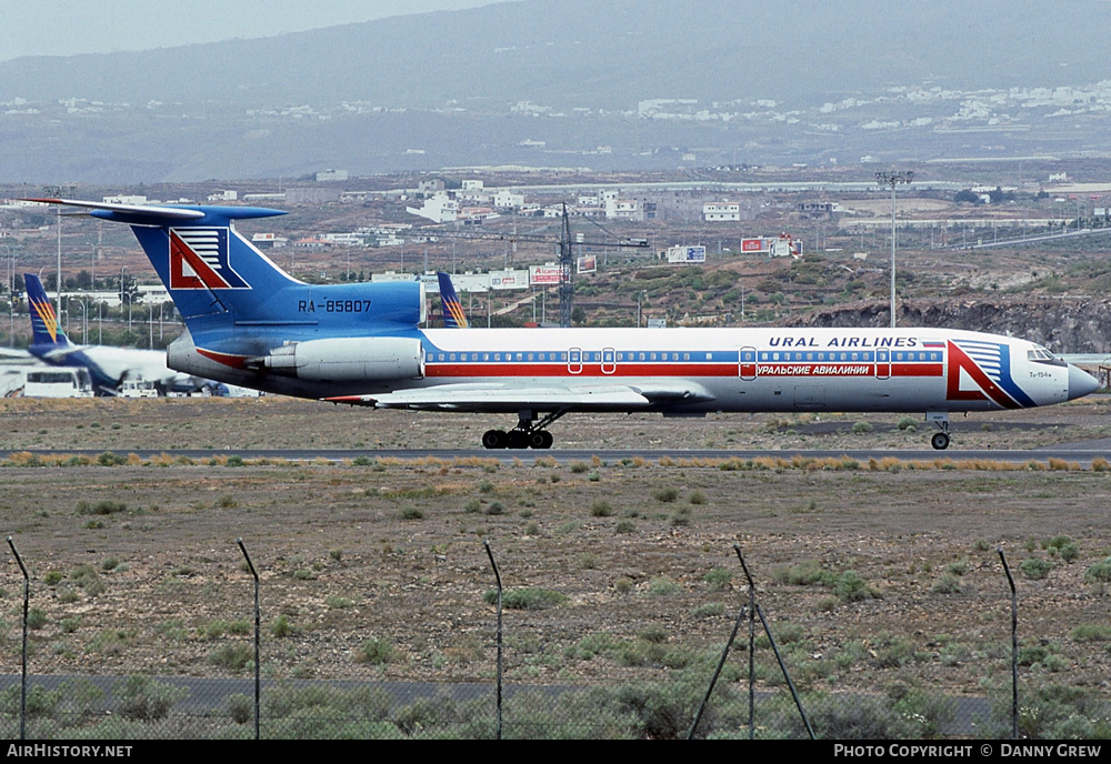 Aircraft Photo of RA-85807 | Tupolev Tu-154M | Ural Airlines | AirHistory.net #261361