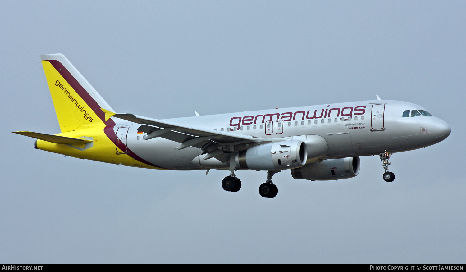 Aircraft Photo of D-AGWJ | Airbus A319-132 | Germanwings | AirHistory.net #261363
