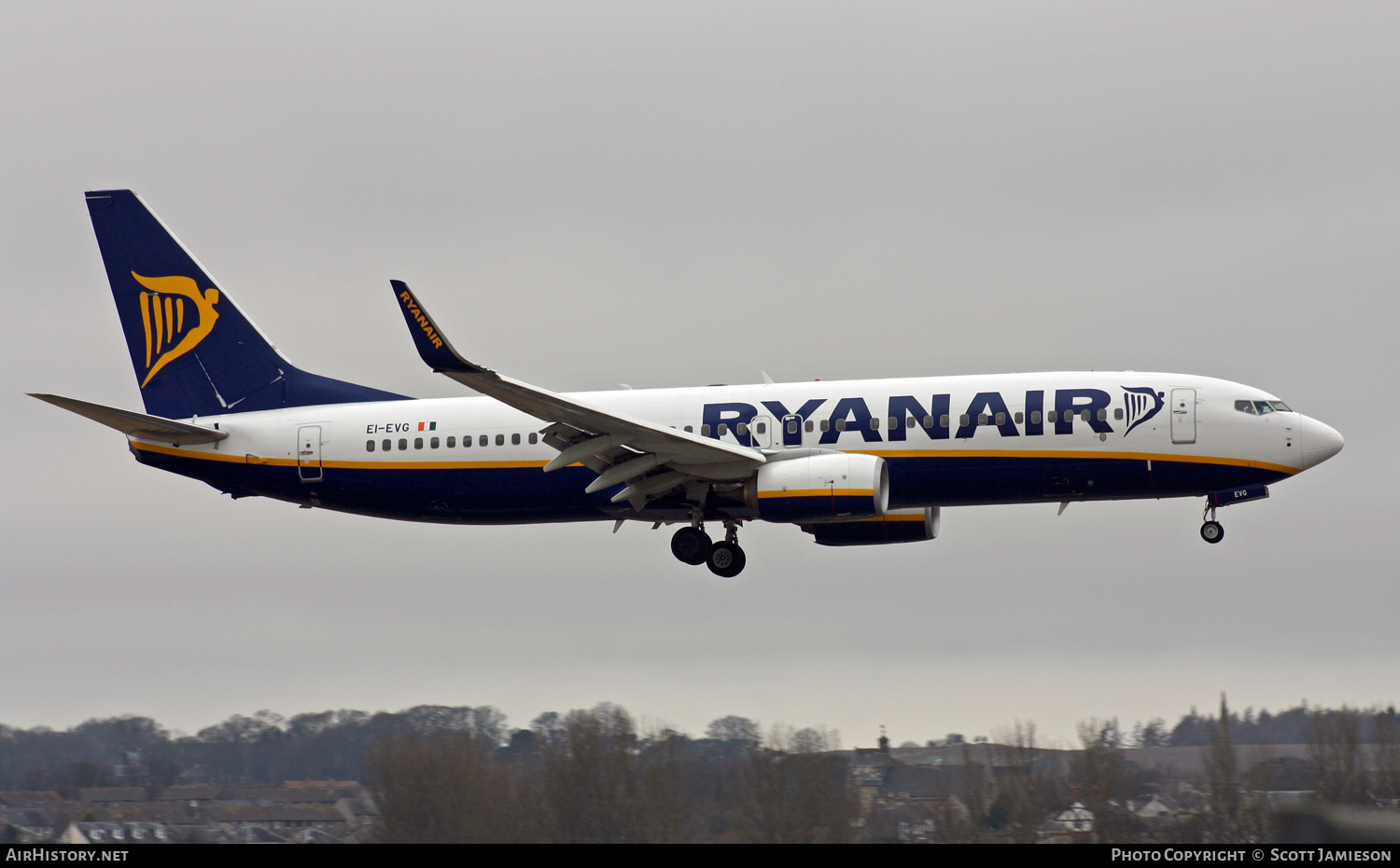 Aircraft Photo of EI-EVG | Boeing 737-8AS | Ryanair | AirHistory.net #261368