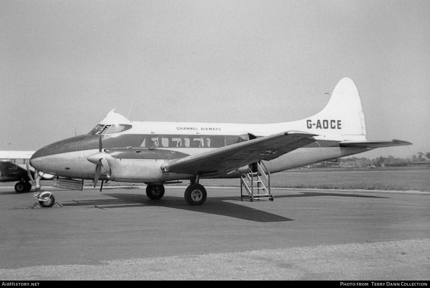 Aircraft Photo of G-AOCE | De Havilland D.H. 104 Dove 1 | Channel Airways | AirHistory.net #261387