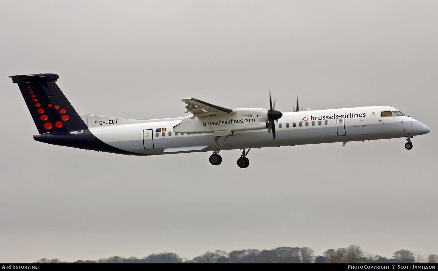 Aircraft Photo of G-JECY | Bombardier DHC-8-402 Dash 8 | Brussels Airlines | AirHistory.net #261431