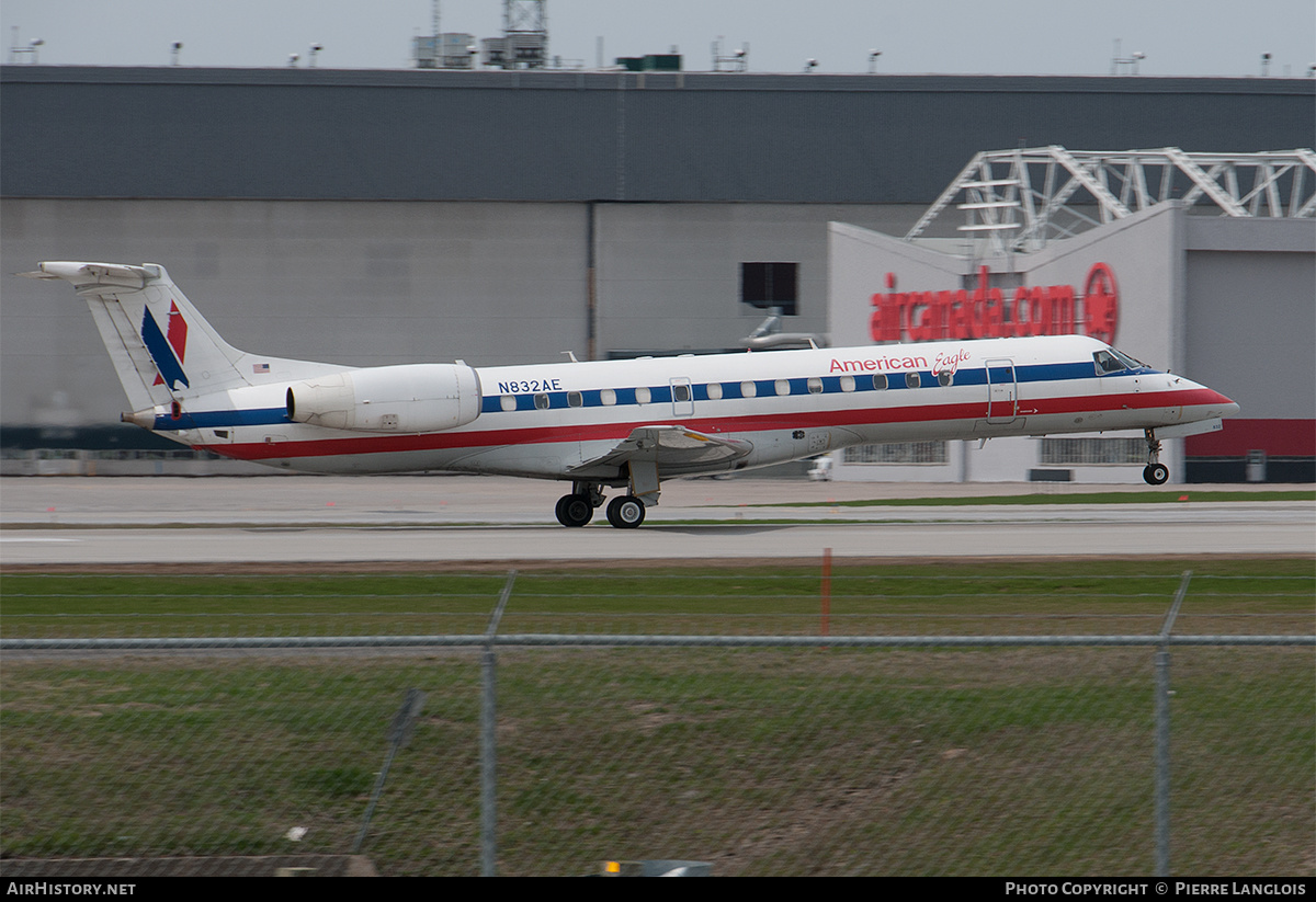 Aircraft Photo of N832AE | Embraer ERJ-140LR (EMB-135KL) | American Eagle | AirHistory.net #261443