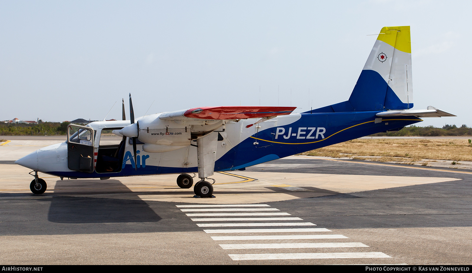 Aircraft Photo of PJ-EZR | Britten-Norman BN-2A-26 Islander | EZAir | AirHistory.net #261444