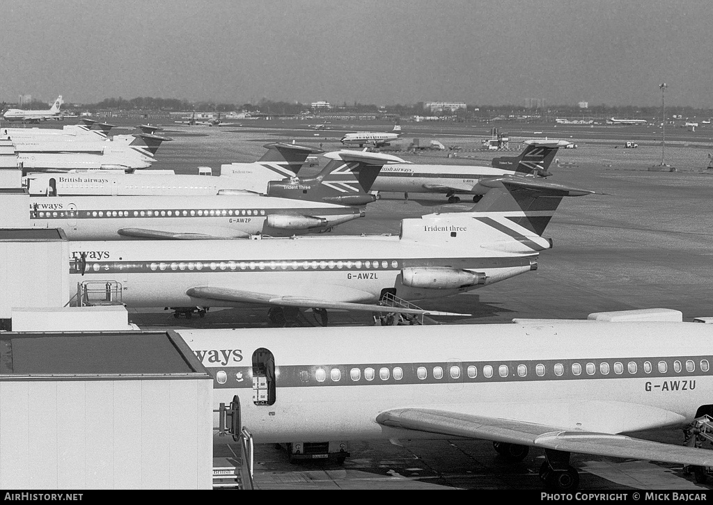 Aircraft Photo of G-AWZU | Hawker Siddeley HS-121 Trident 3B | British Airways | AirHistory.net #261521