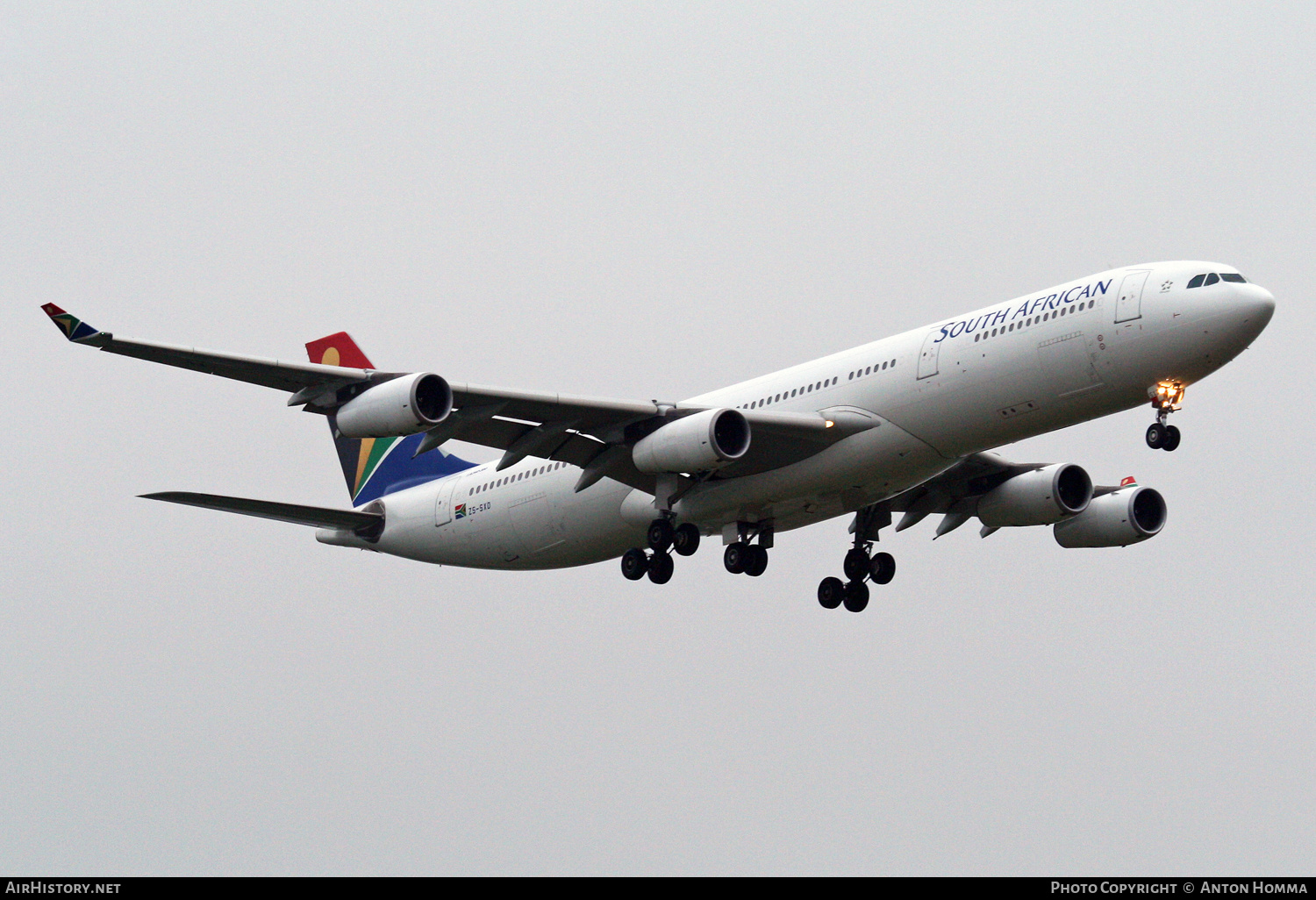 Aircraft Photo of ZS-SXD | Airbus A340-313 | South African Airways | AirHistory.net #261540