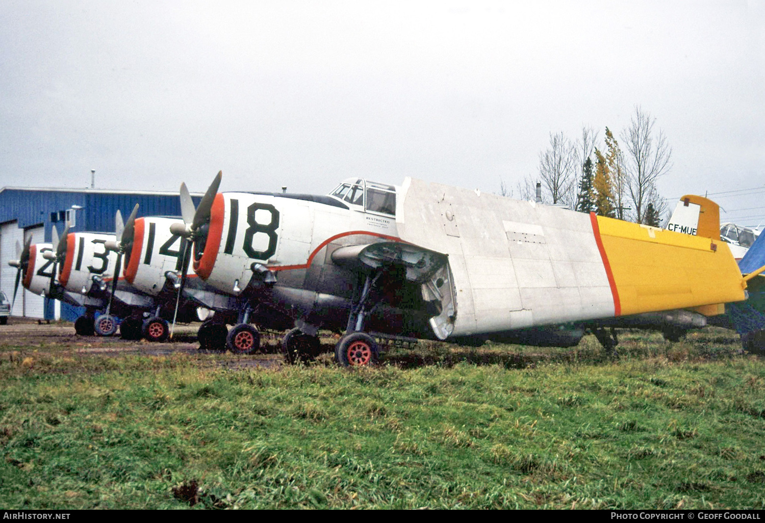 Aircraft Photo of CF-MUE | Grumman TBM-3E Avenger | Forest Protection Ltd - FPL | AirHistory.net #261557