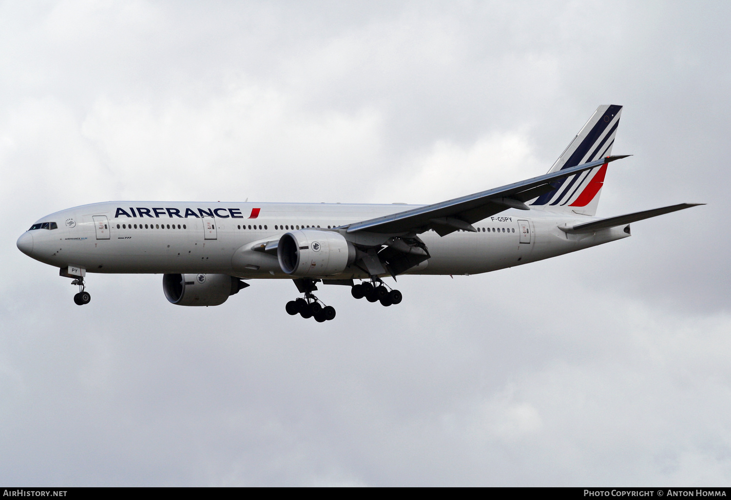 Aircraft Photo of F-GSPY | Boeing 777-228/ER | Air France | AirHistory.net #261580