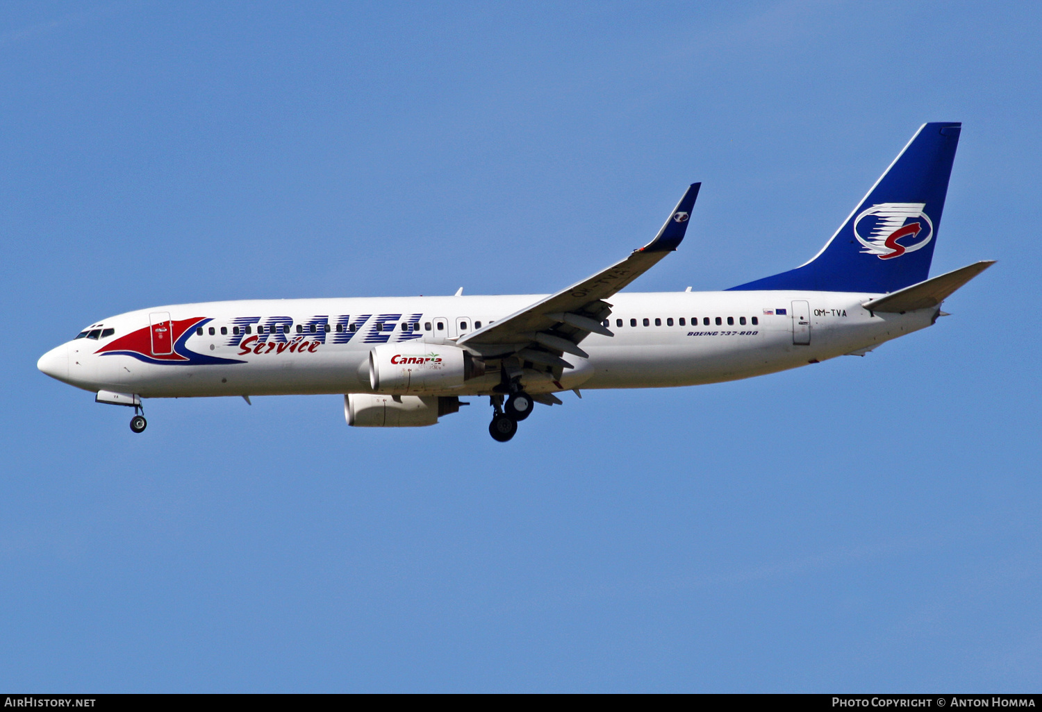 Aircraft Photo of OM-TVA | Boeing 737-86N | Travel Service | AirHistory.net #261611