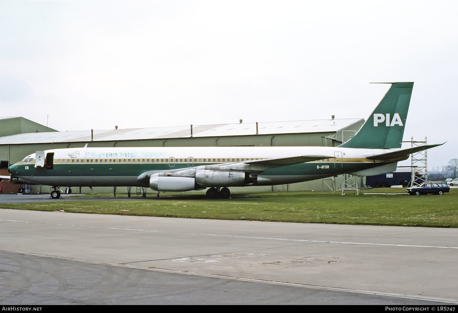 Aircraft Photo of G-AYXR | Boeing 707-321(F) | Pakistan International Airlines - PIA | AirHistory.net #261657