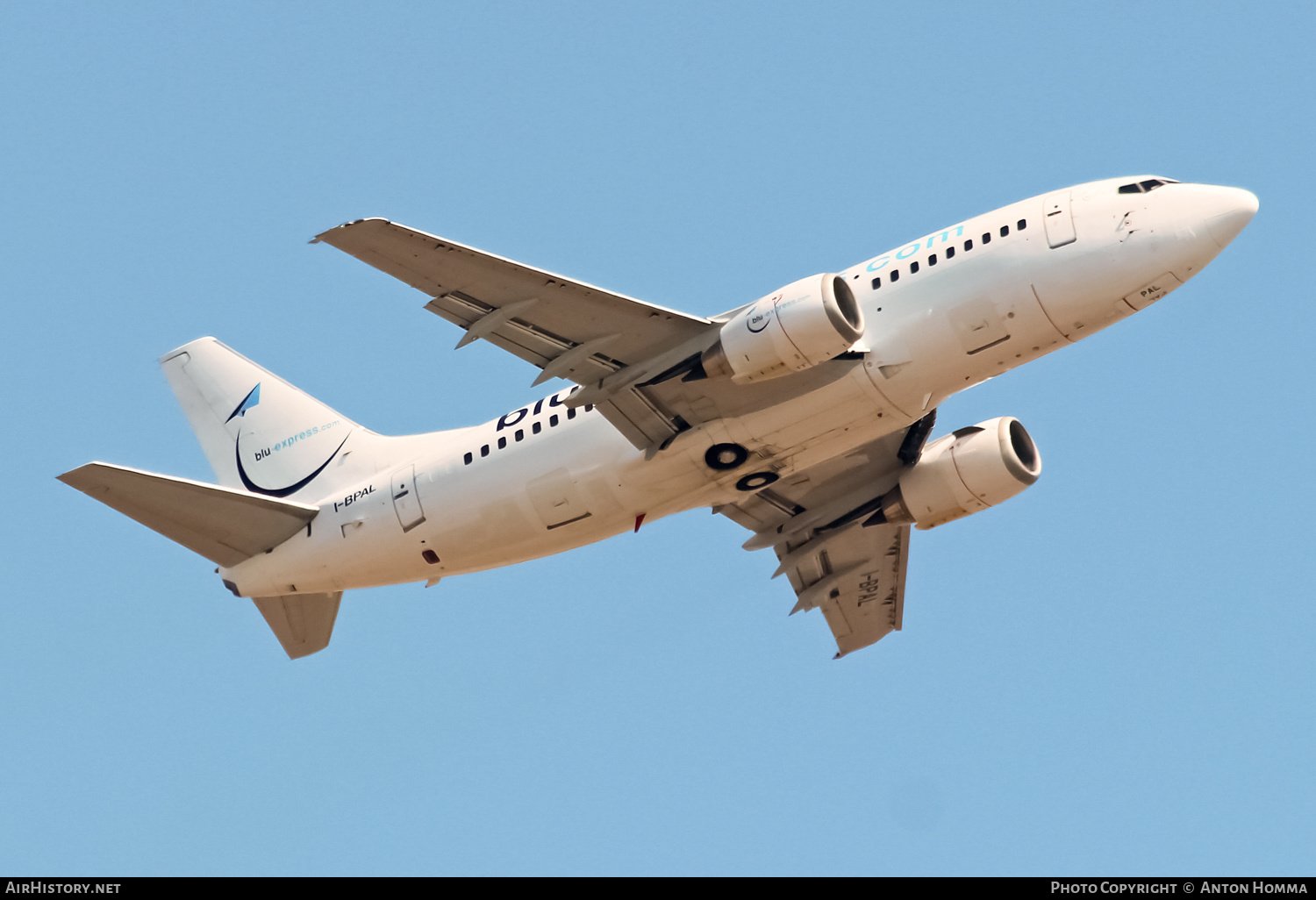 Aircraft Photo of I-BPAL | Boeing 737-5K5 | Blu-Express | AirHistory.net #261671